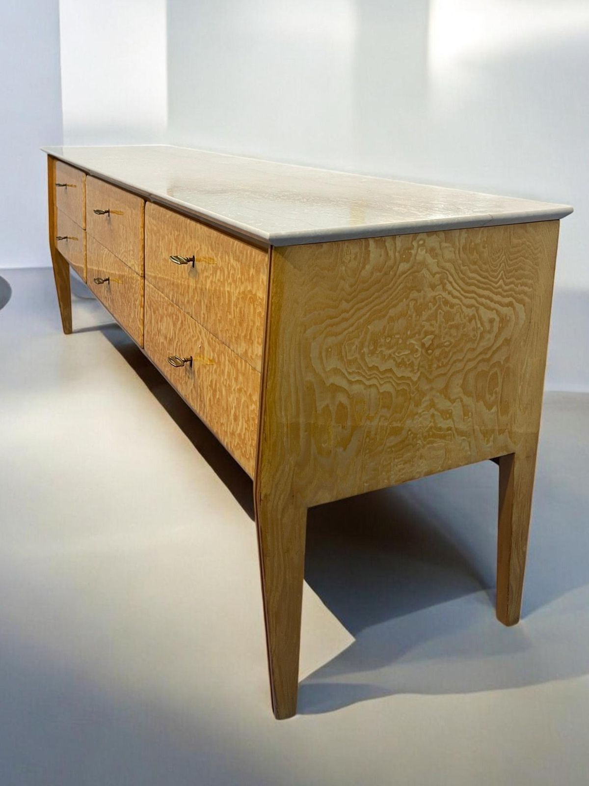Italian Mid Century Sideboard Or Chest Of Drawers Giò Ponti Style, 1950s photo buy