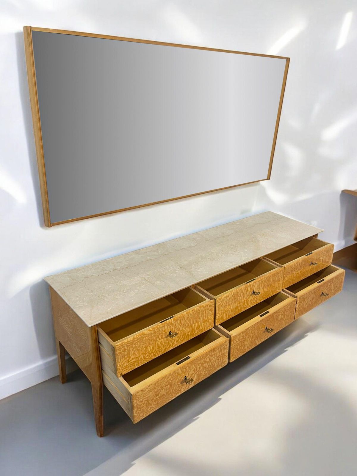 photo vinterior Italian Mid Century Sideboard Or Chest Of Drawers Giò Ponti Style, 1950s