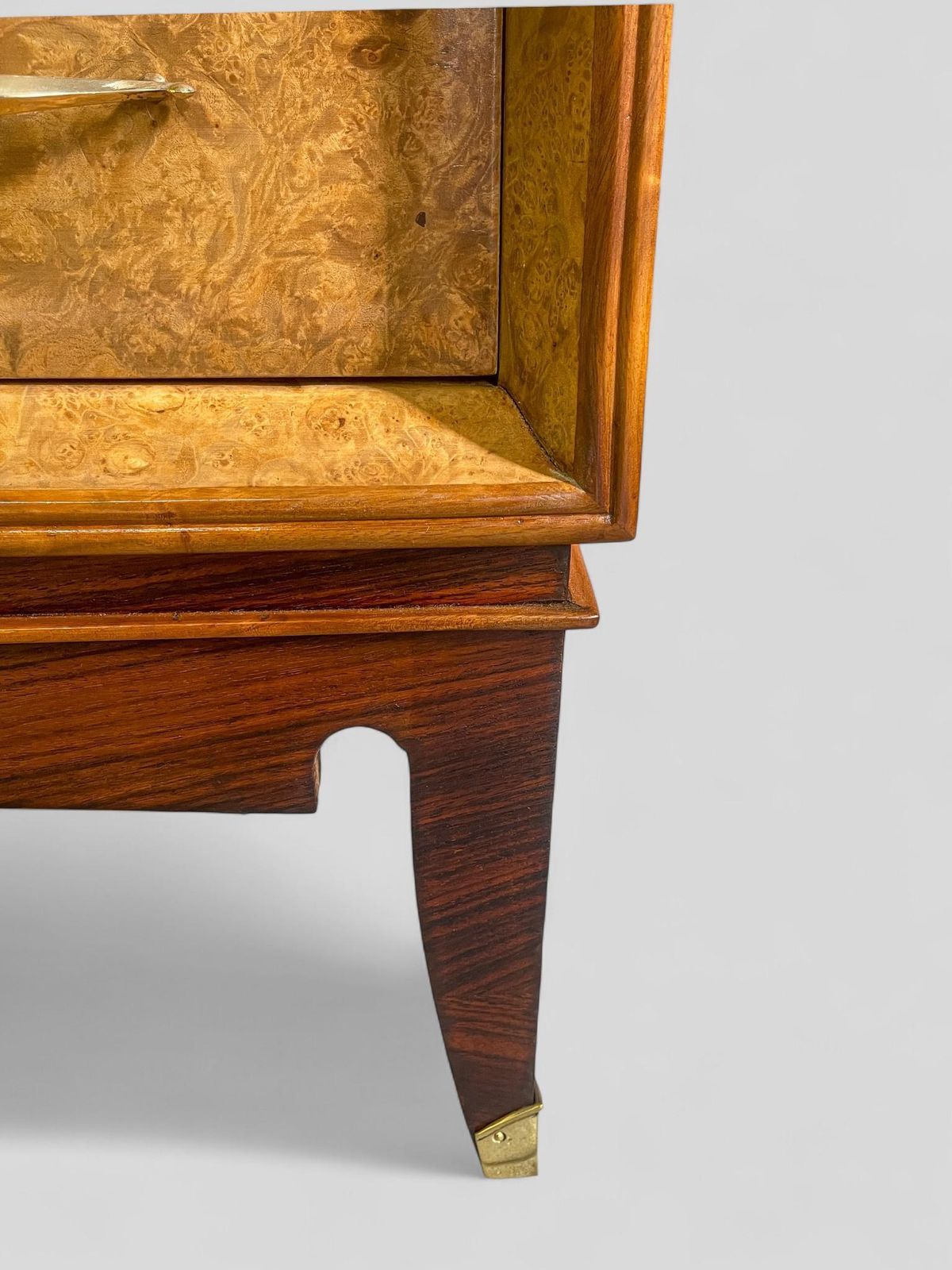 photo furniture Italian Mid Century Sideboard Or Chest Of Drawers In  Maple Root, 1950s