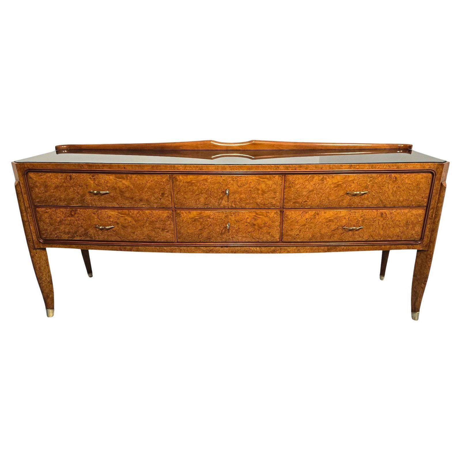 Italian Midcentury Sideboard Or Chest Of Drawers Attributed To Paolo Buffa.