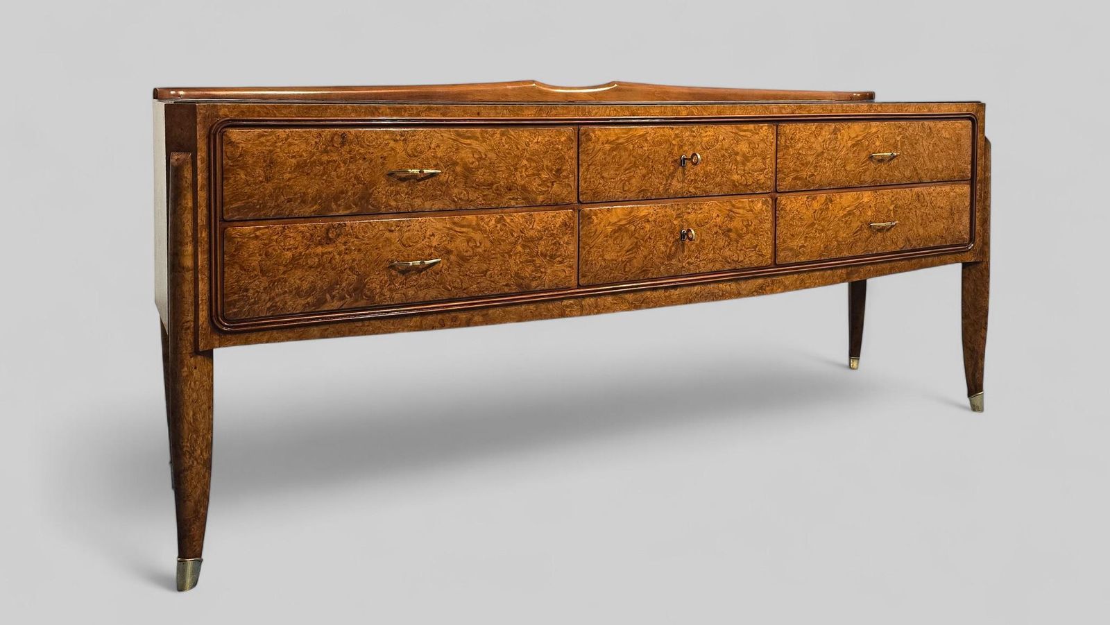 Italian Midcentury Sideboard Or Chest Of Drawers Attributed To Paolo Buffa. photo vintage