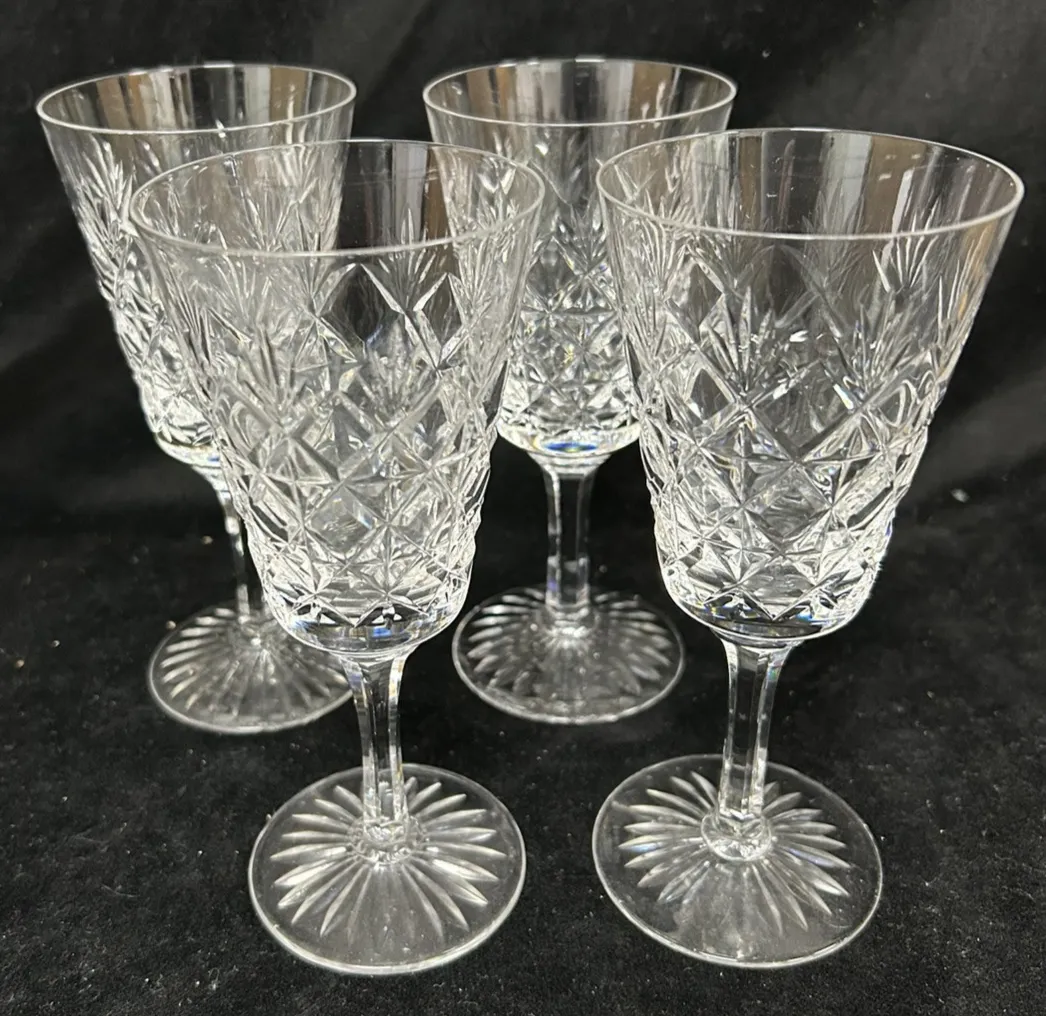 Stuart Crystal Westbury Set 4 Tall Wine Glasses 16cm photo furniture