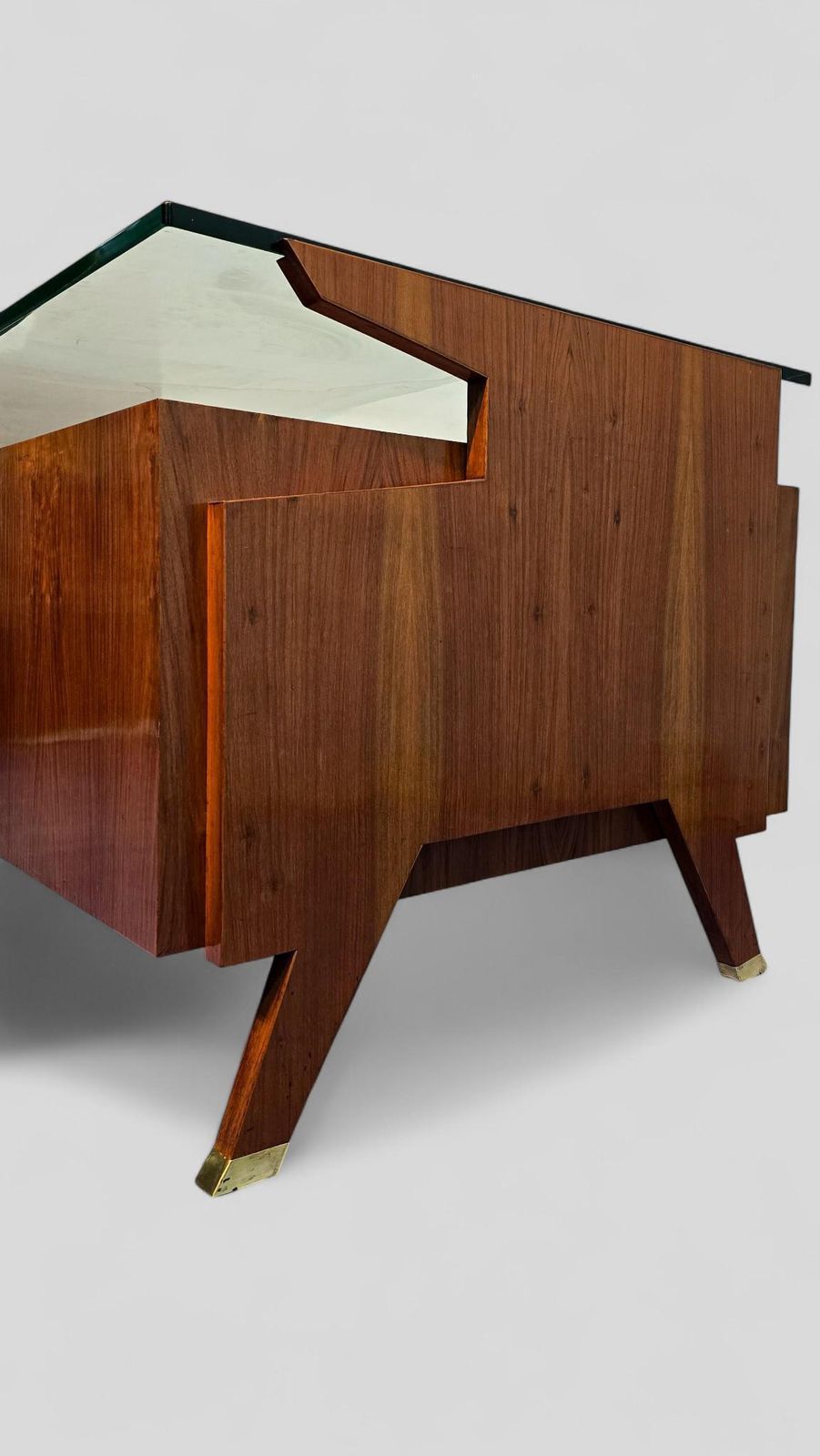 Italian Midcentury Presidential Executive Table Desk Designed By Vittorio Dassi photo vinterior