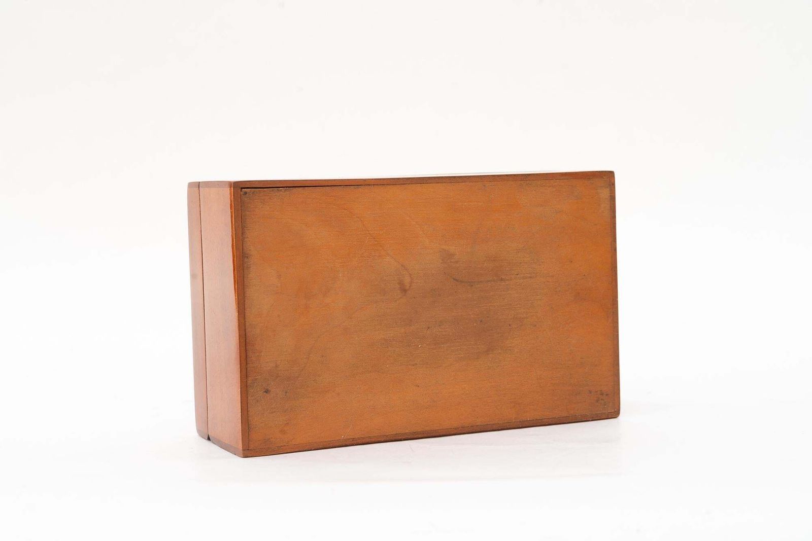 photo vintage Art Deco Nut Veneer Jewelry Boxes With Inlay On The Edge Vienna Around 1920s