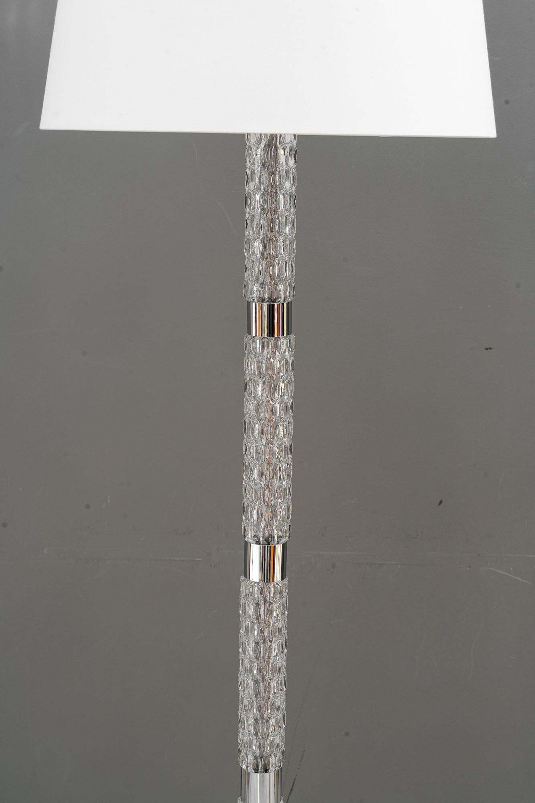 Richard Essig Floor Lamp With Fabric Shade Germany Around 1970s photo for sale
