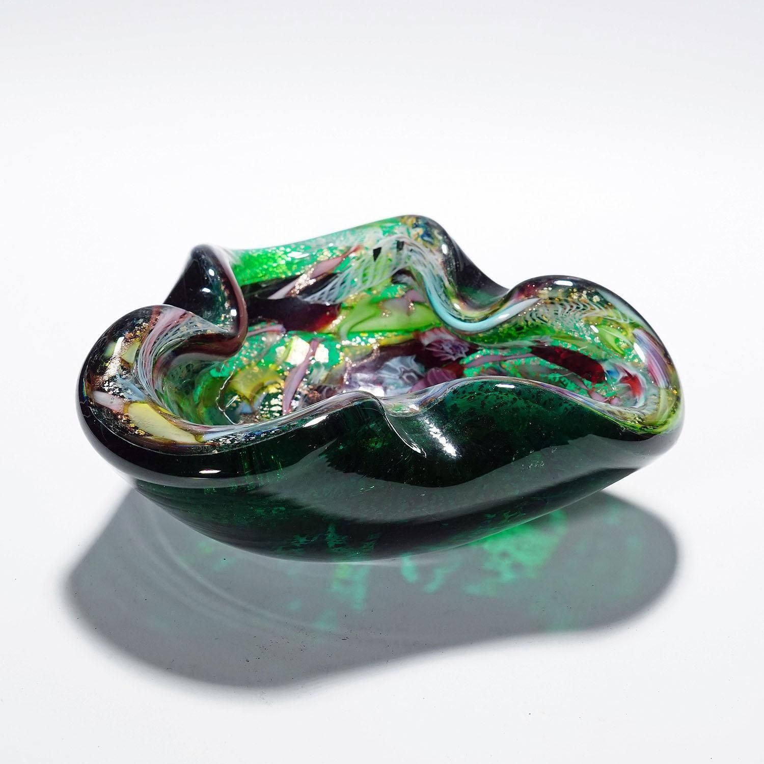 Vintage Murano Glass Bowl 'Rest Of The Day' By A.Ve.M. 1950s photo for sale