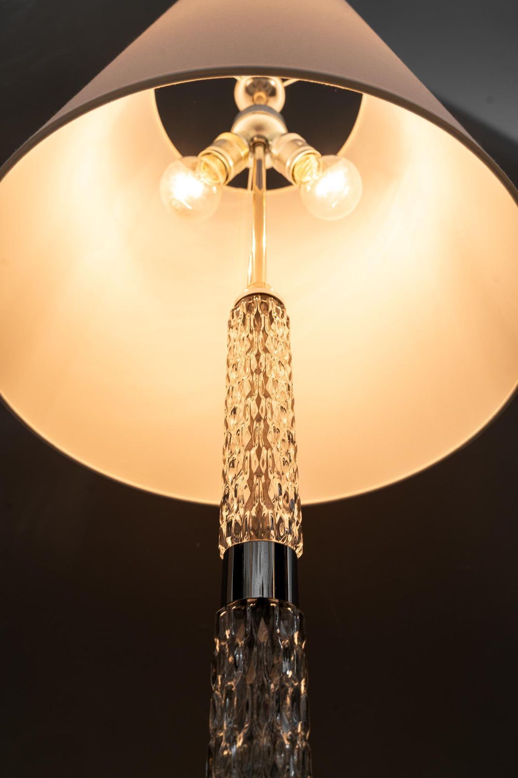 photo vintage Richard Essig Floor Lamp With Fabric Shade Germany Around 1970s