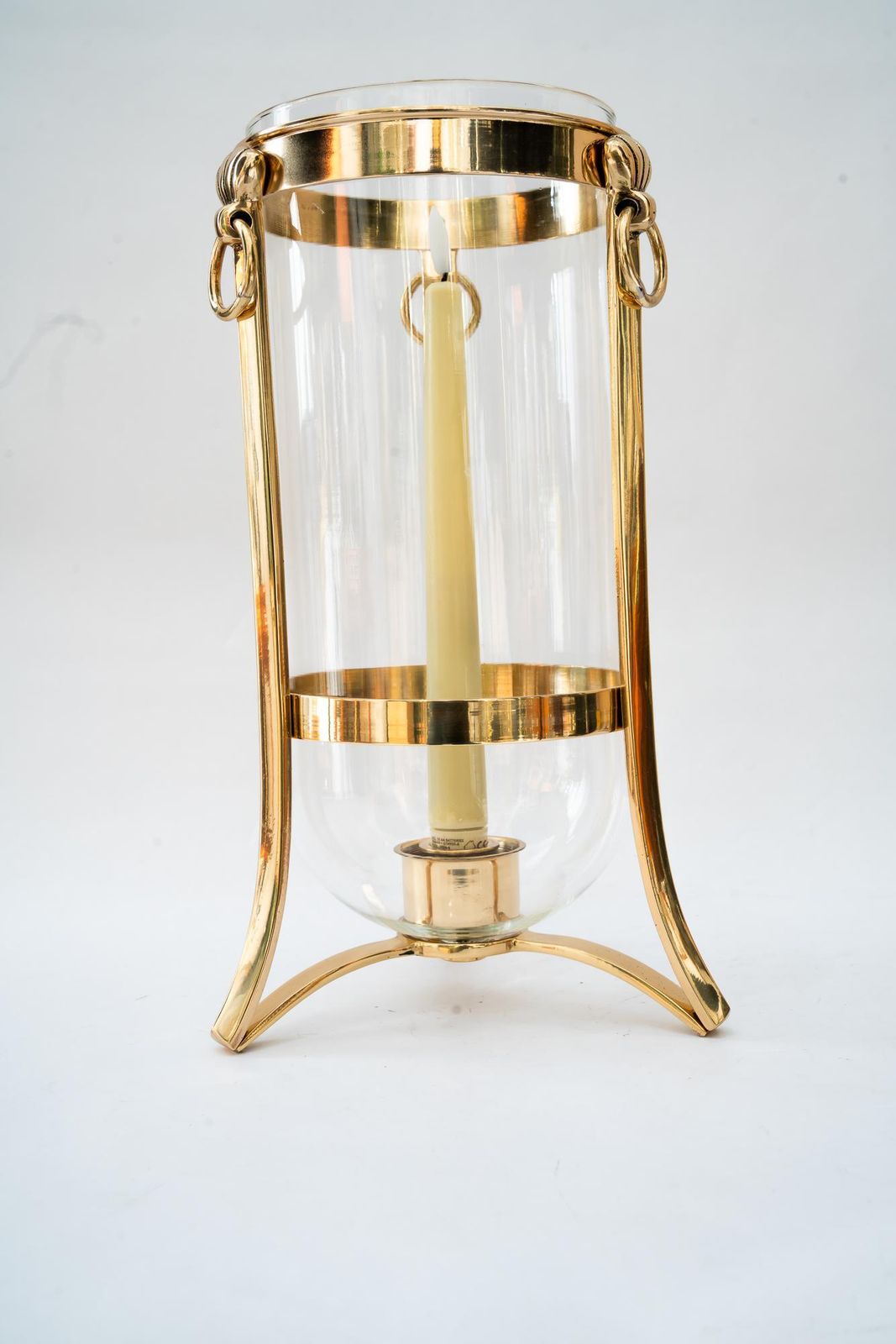 Bronze Balcony Candle Lantern With Glass Vienna Around 1960s photo furniture