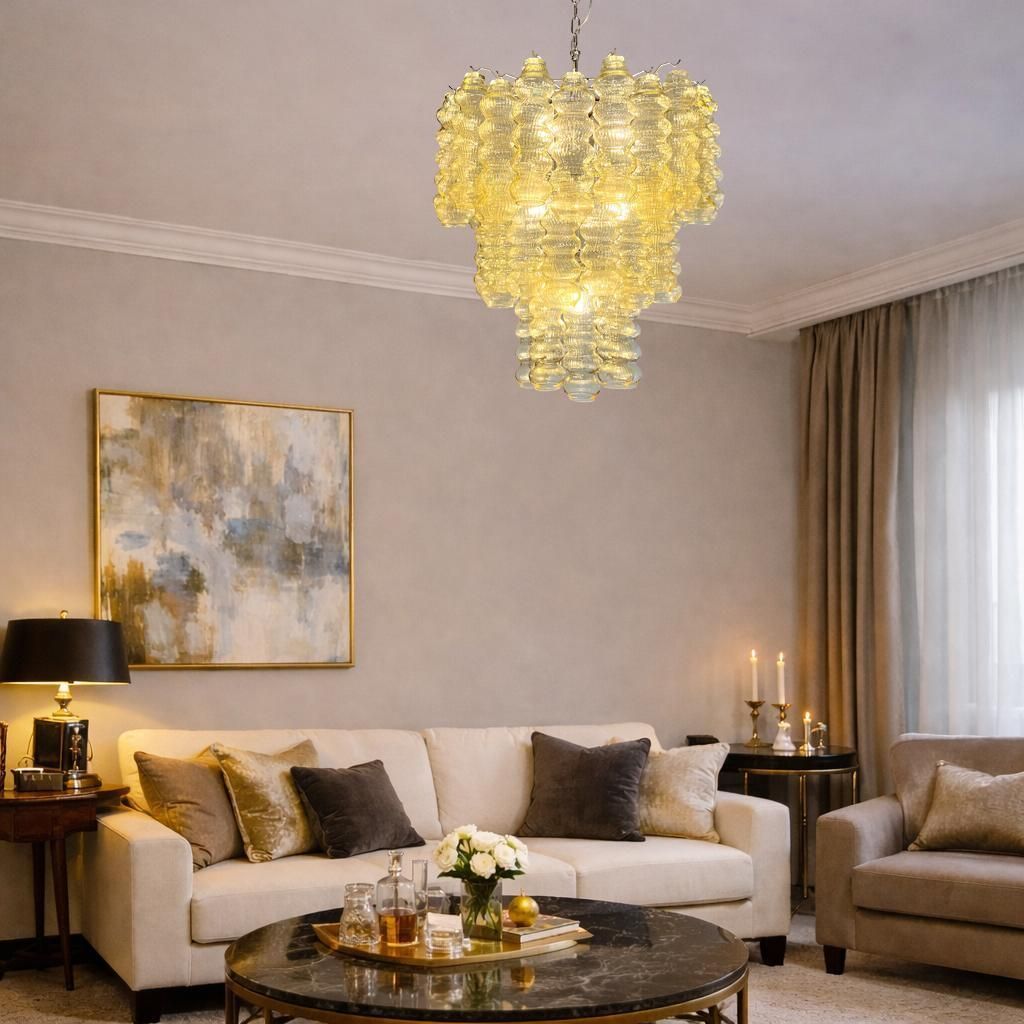 Italian Chandelier In Murano Glass, 1980s photo furniture