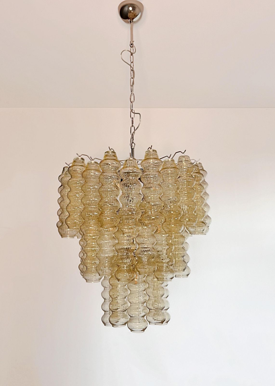 photo furniture Italian Chandelier In Murano Glass, 1980s