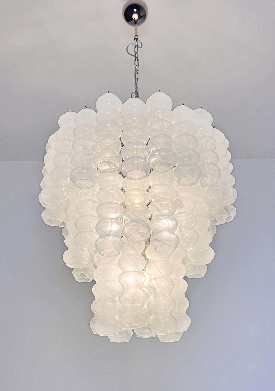 photo vinterior Italian Chandelier In Murano Glass, 1980s
