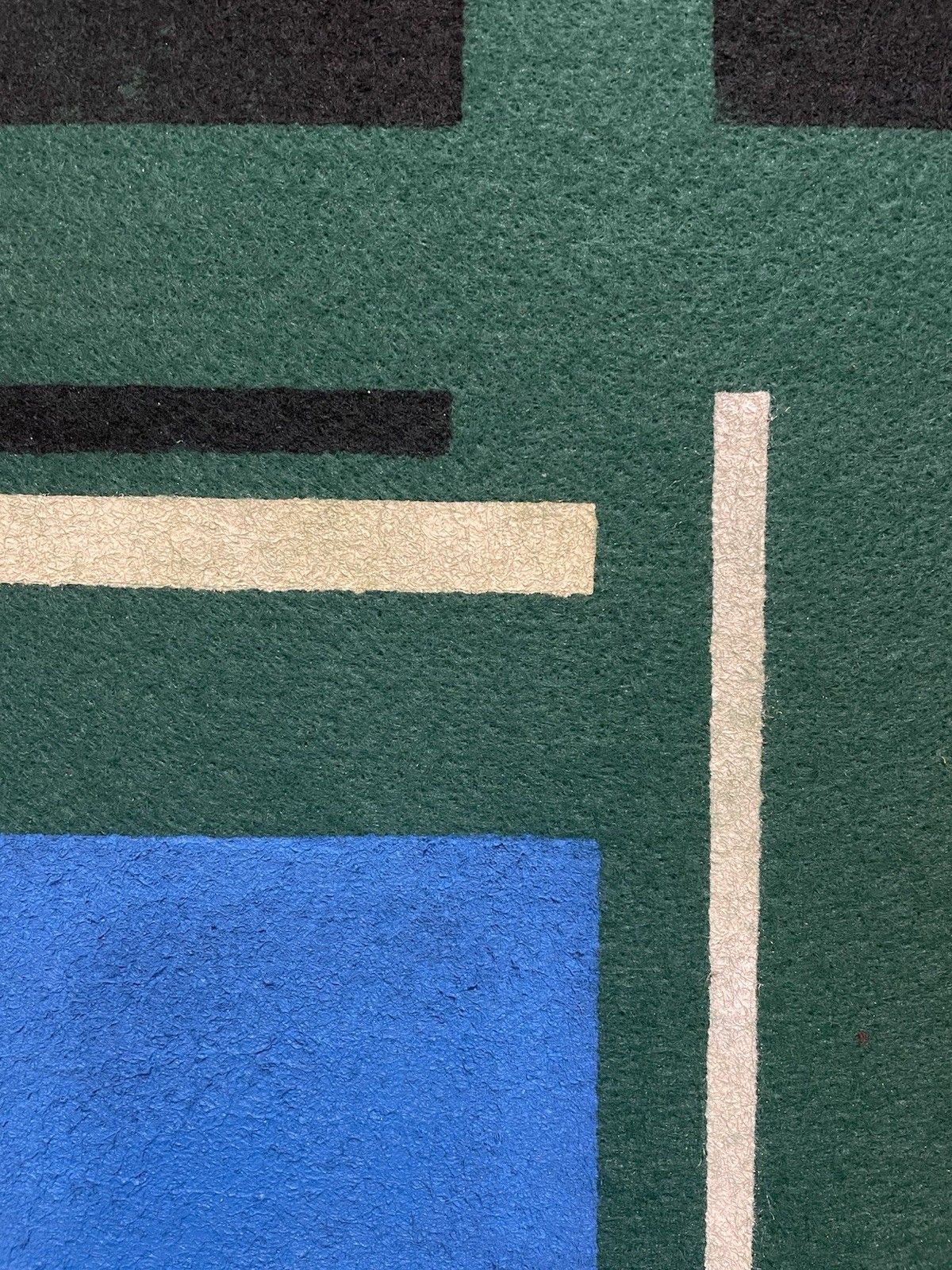 Large Mid Century Modernist  Abstract Oil Painting On Felt 1980s Signed German? photo buy