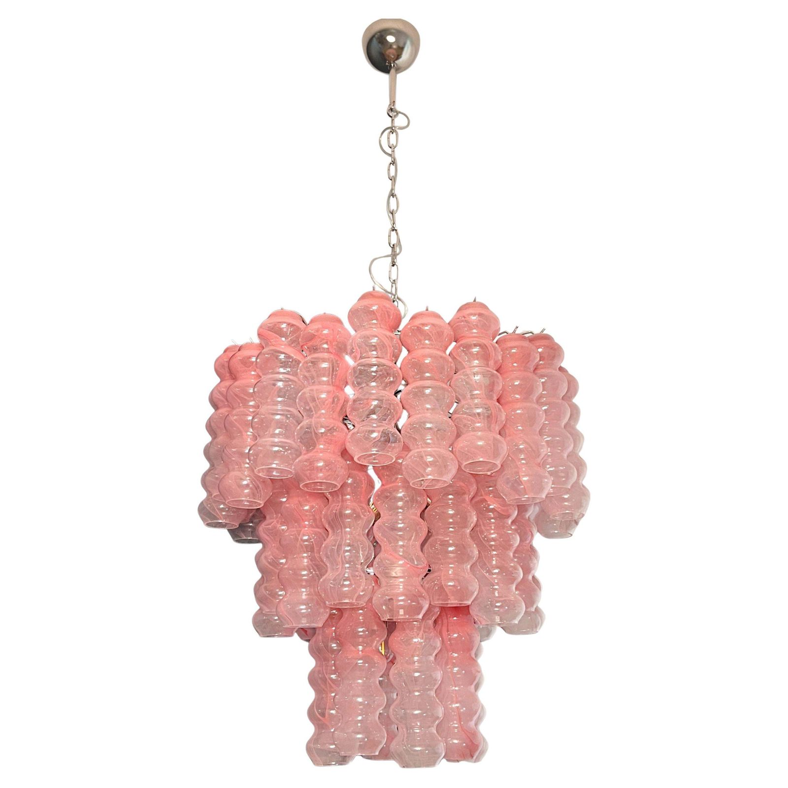 Italian Chandelier In Murano Glass, 1980s photo Lighting