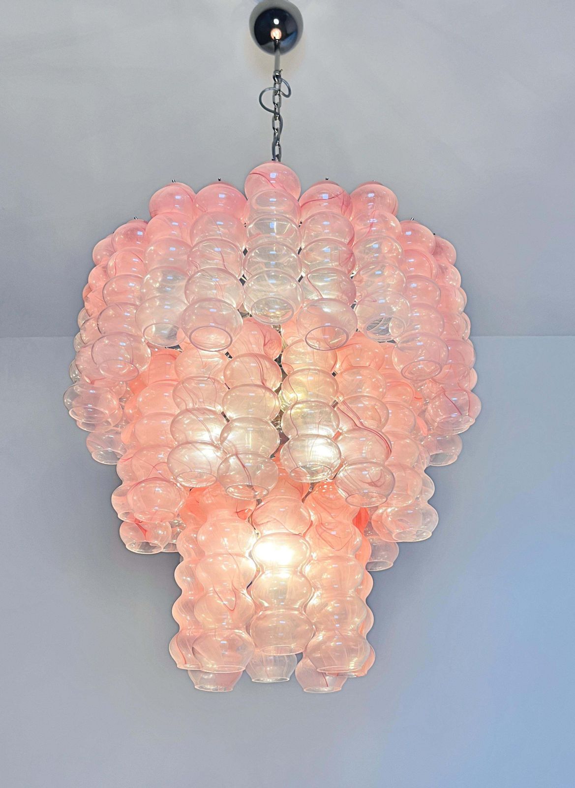 photo for sale Italian Chandelier In Murano Glass, 1980s