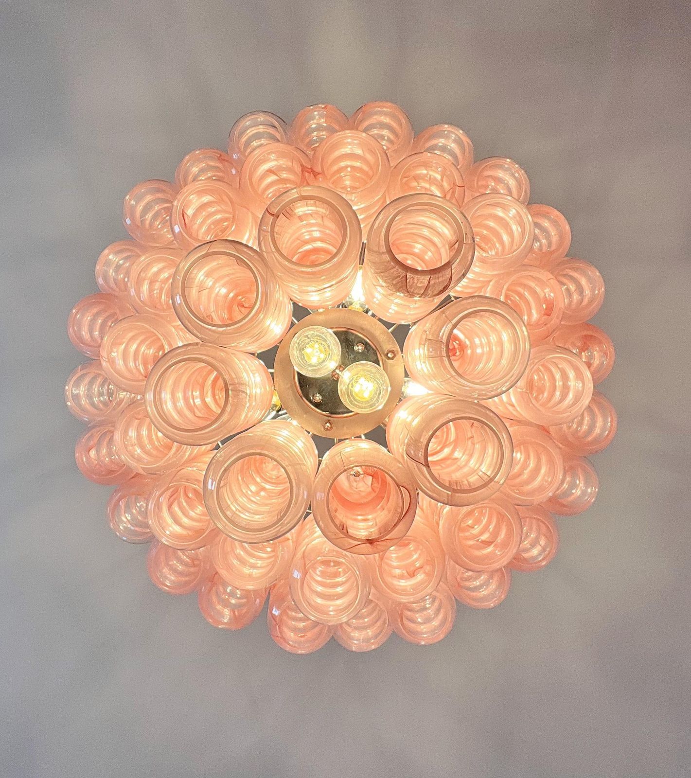 Lighting Italian Chandelier In Murano Glass, 1980s photo