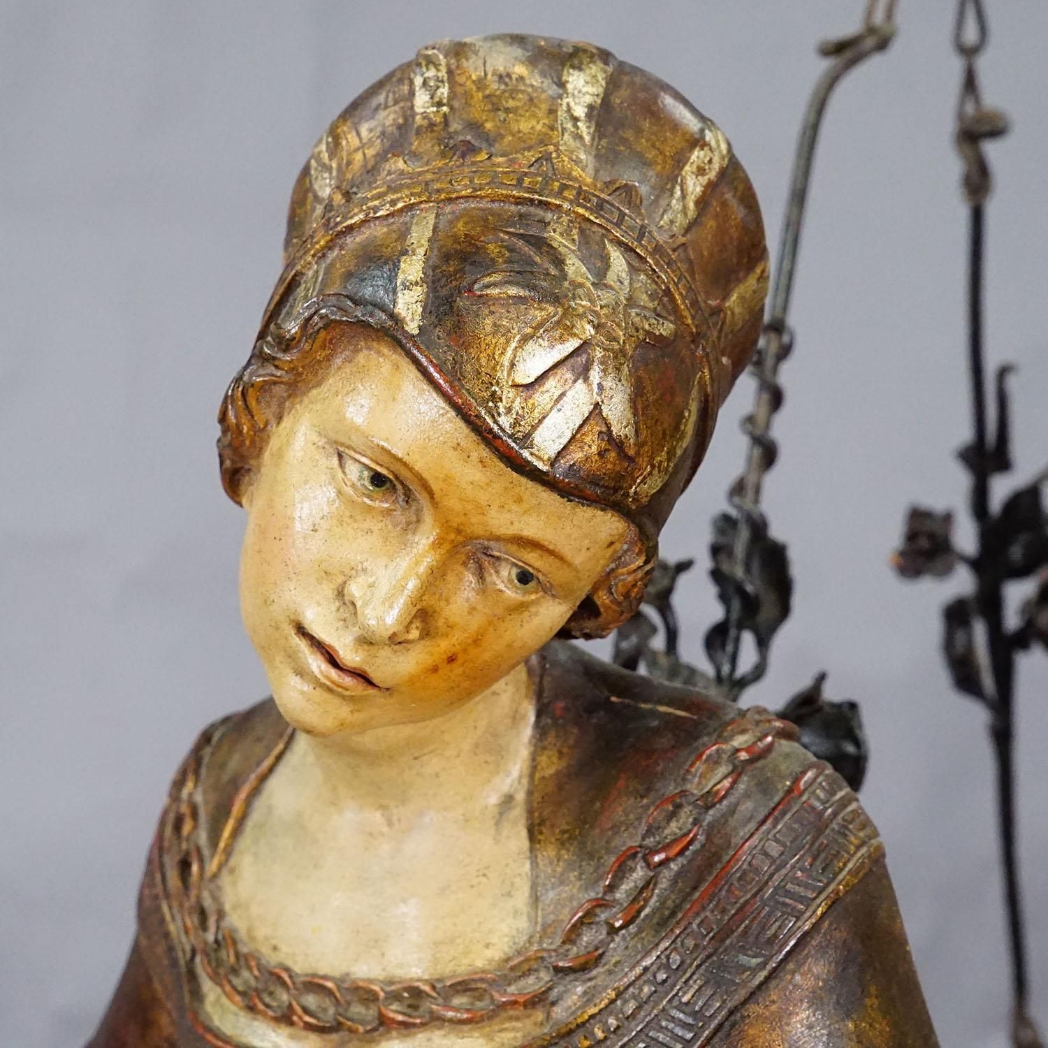 Antique Lusterweibchen Depicting Lucretia, Germany 1900 photo for sale