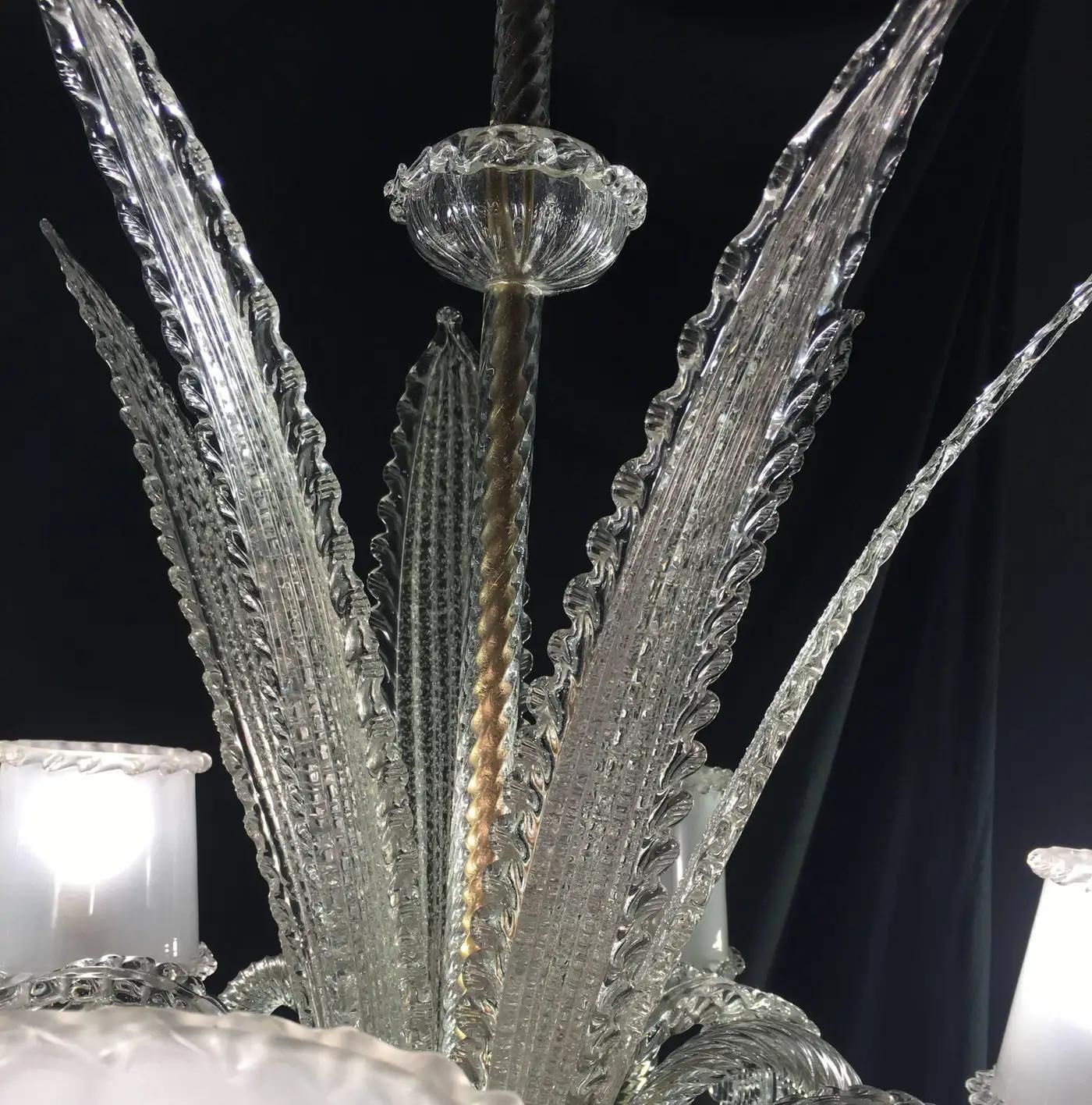 photo furniture Amazing Chandelier By Barovier & Toso, Murano, 1940s