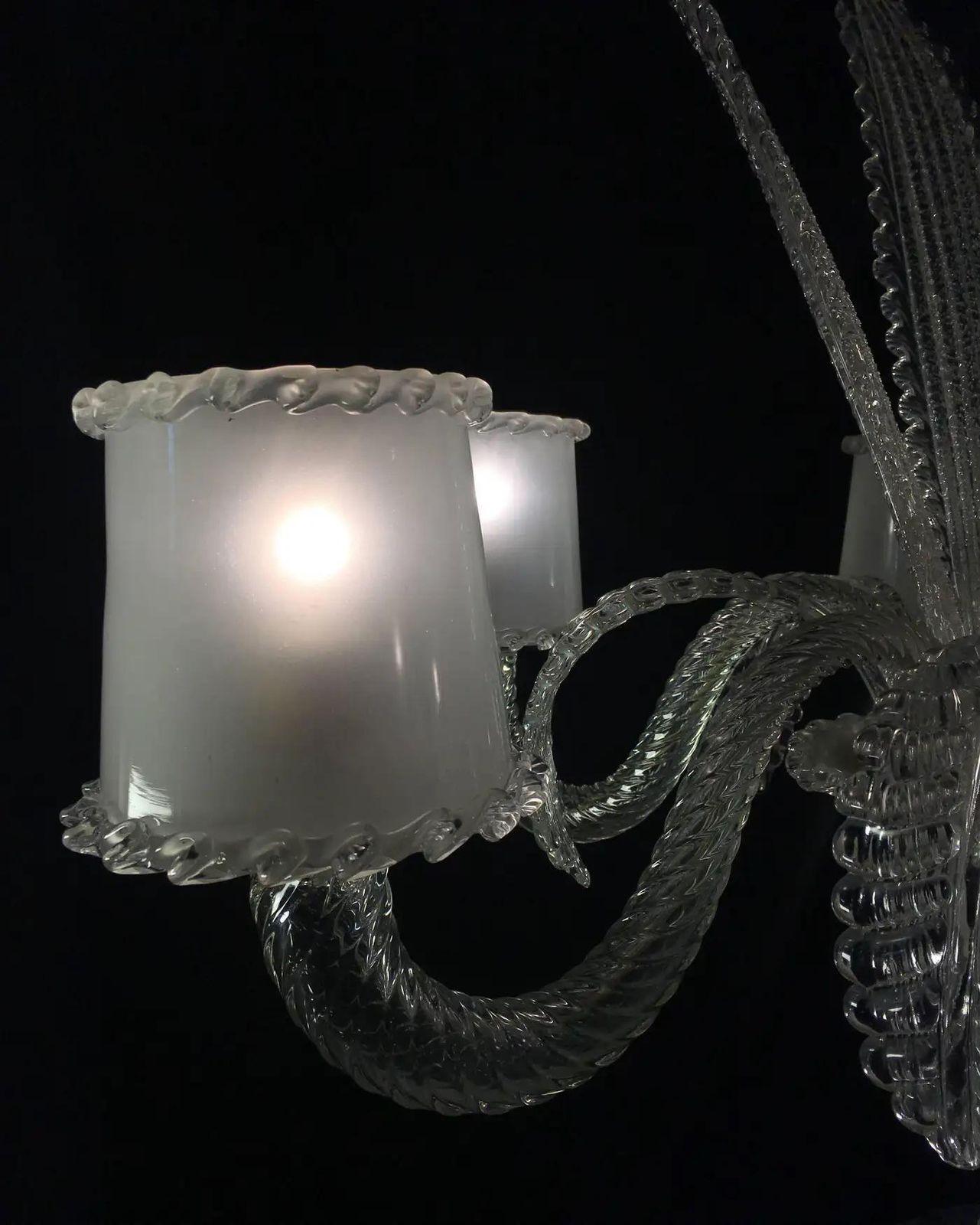 photo for sale Amazing Chandelier By Barovier & Toso, Murano, 1940s