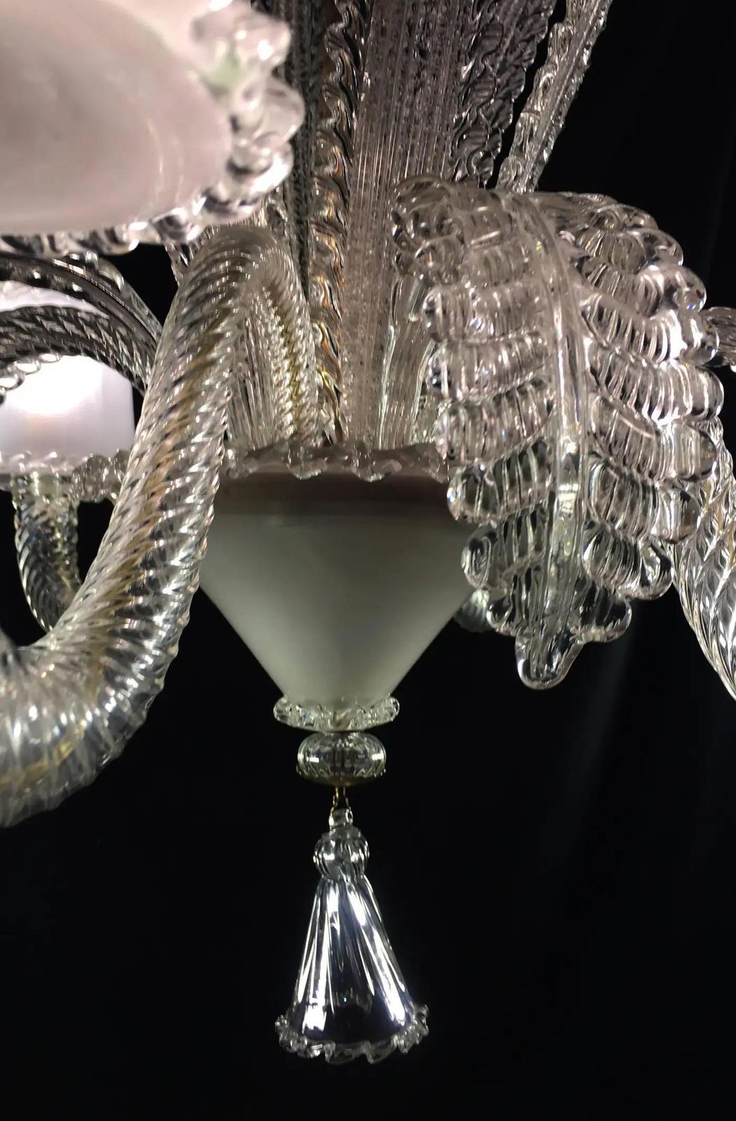 photo vinterior Amazing Chandelier By Barovier & Toso, Murano, 1940s