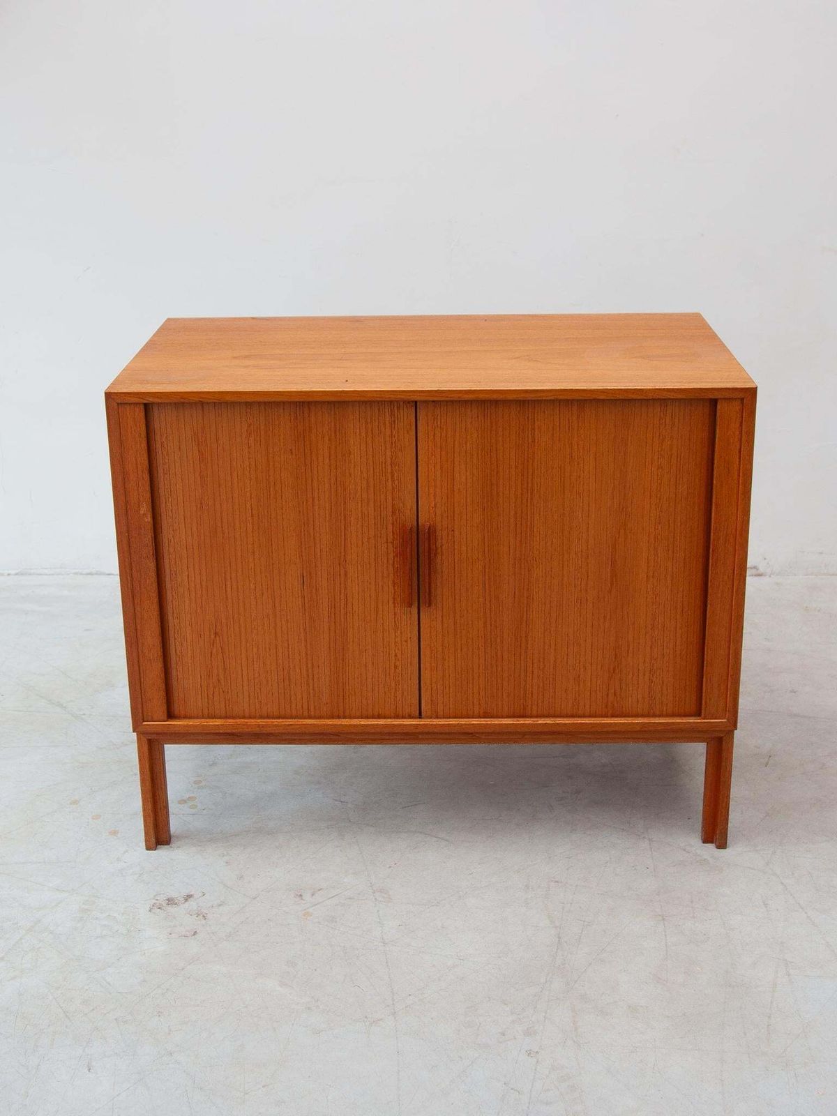 Kai Kristiansen Small Sideboard With Tambour Doors, Made In Denmark photo for sale