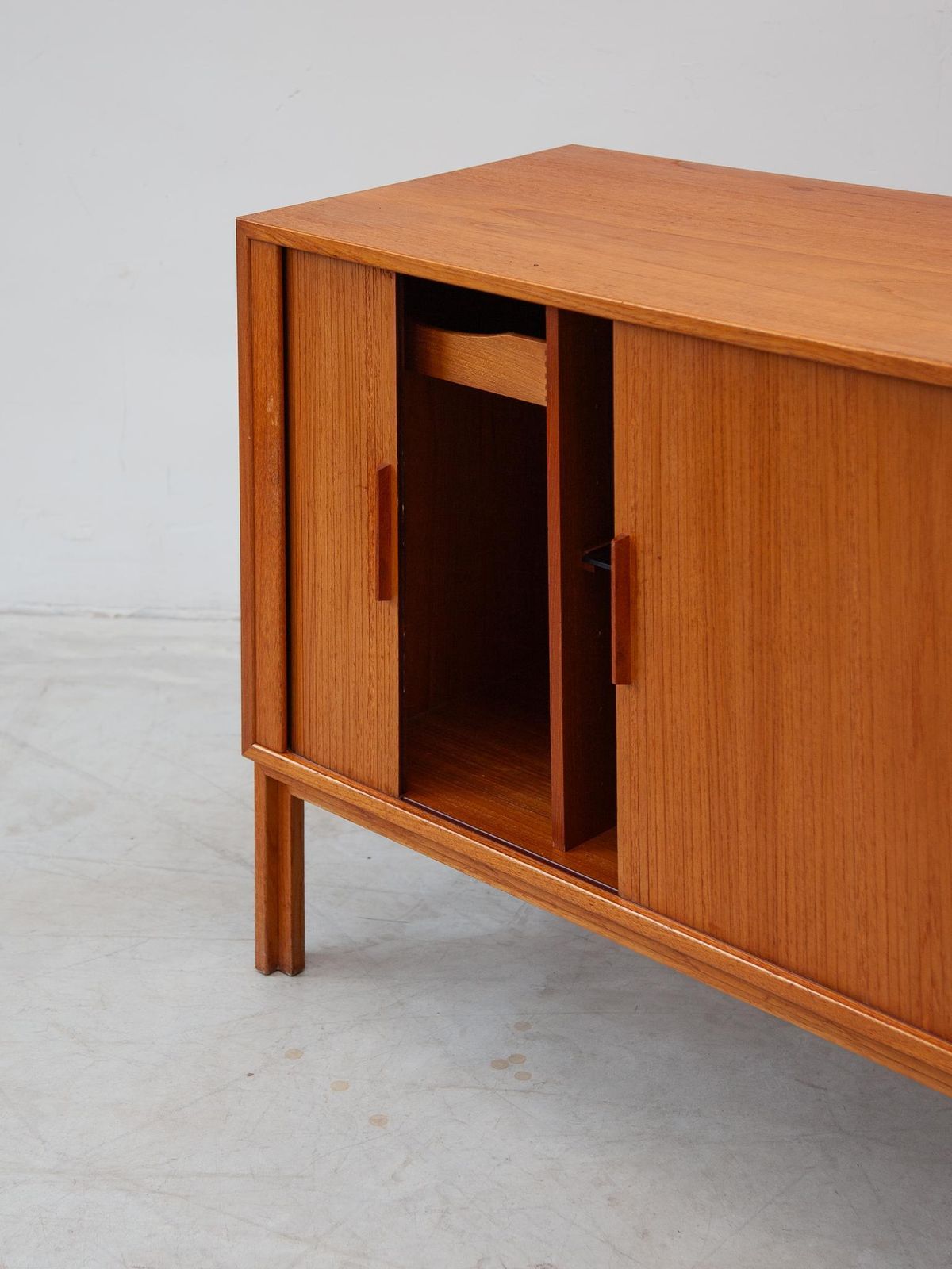 Furniture Kai Kristiansen Small Sideboard With Tambour Doors, Made In Denmark photo