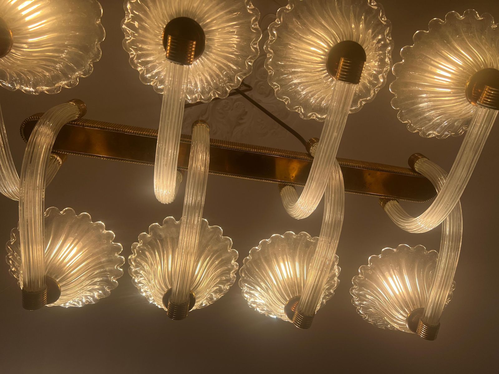 photo buy Chandelier By Barovier & Toso, Murano, 1940s