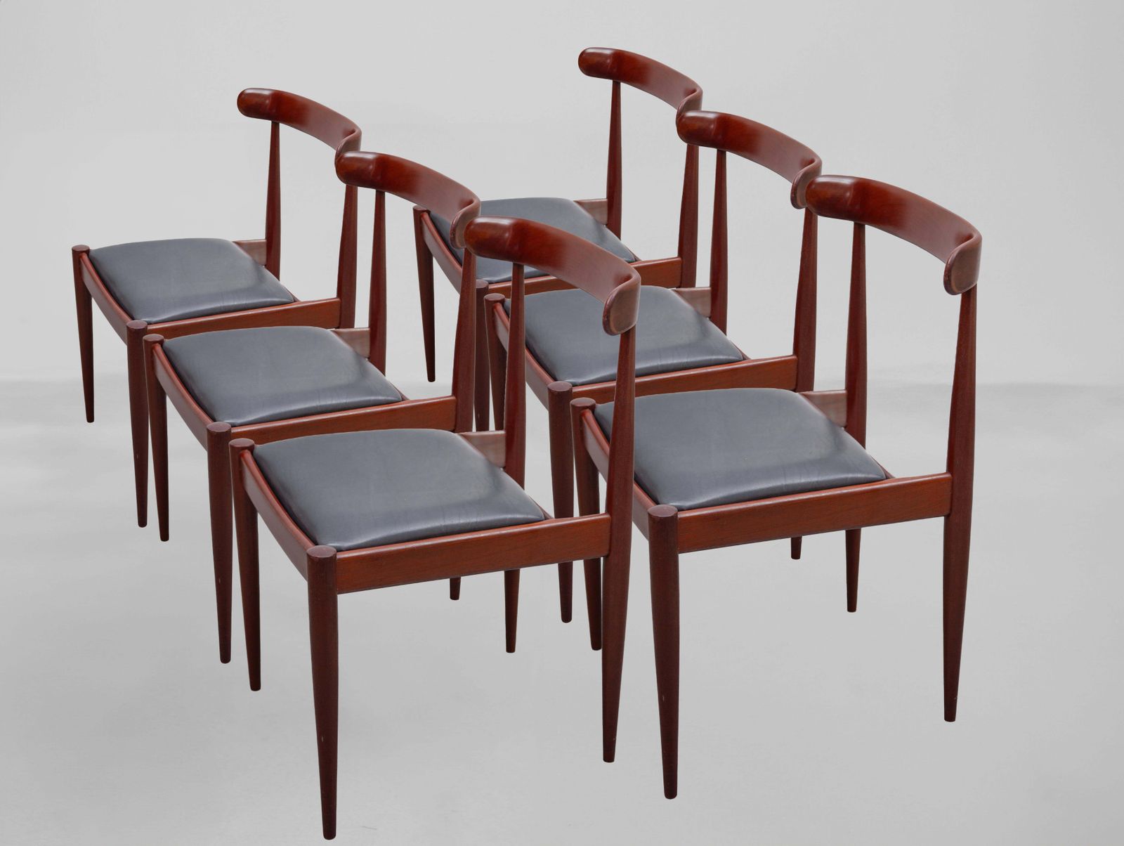 photo furniture Set Of Six Dining Chairs Designed By Alfred Hendrickx, For Belform "Model 500"