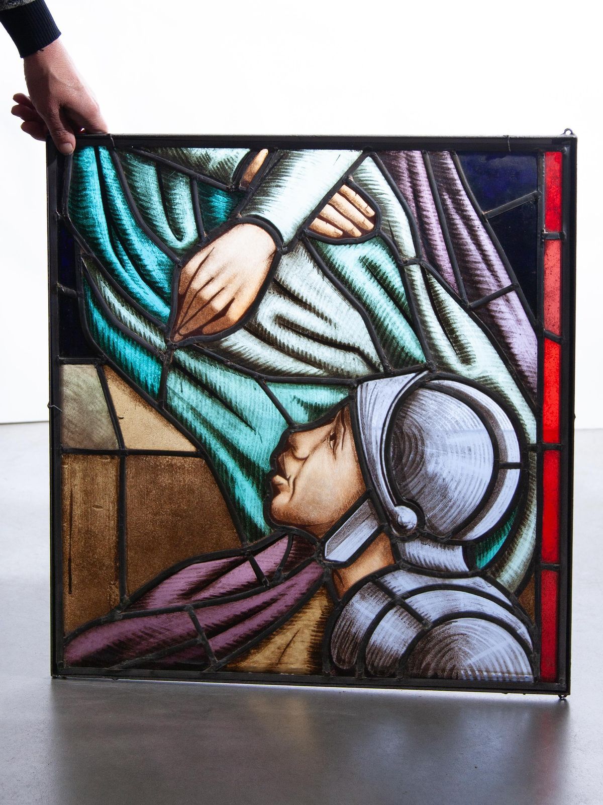 Antique Stained Glass Window 19th Century photo for sale