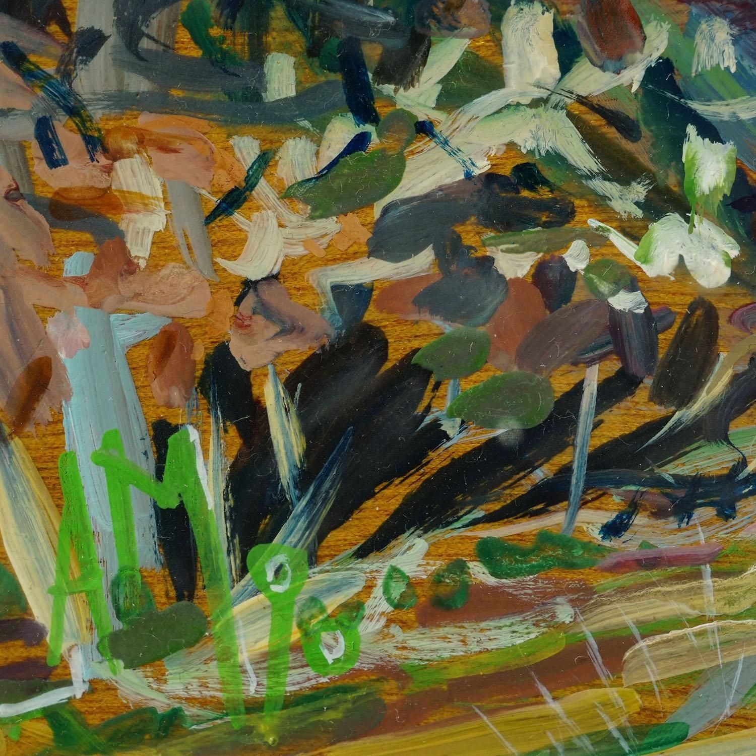 Oil Painting By Alexander Michael   Chiemsee Near Mittendorf 1990 photo vinterior