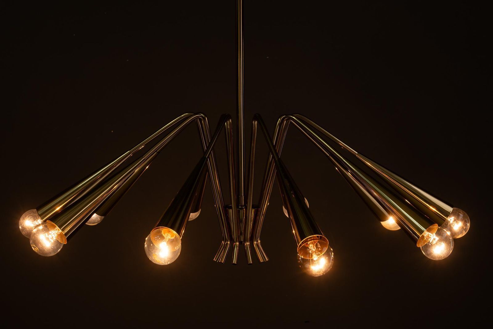 photo vinterior 10 Arm Rupert Nikoll Chandelier Around 1960s