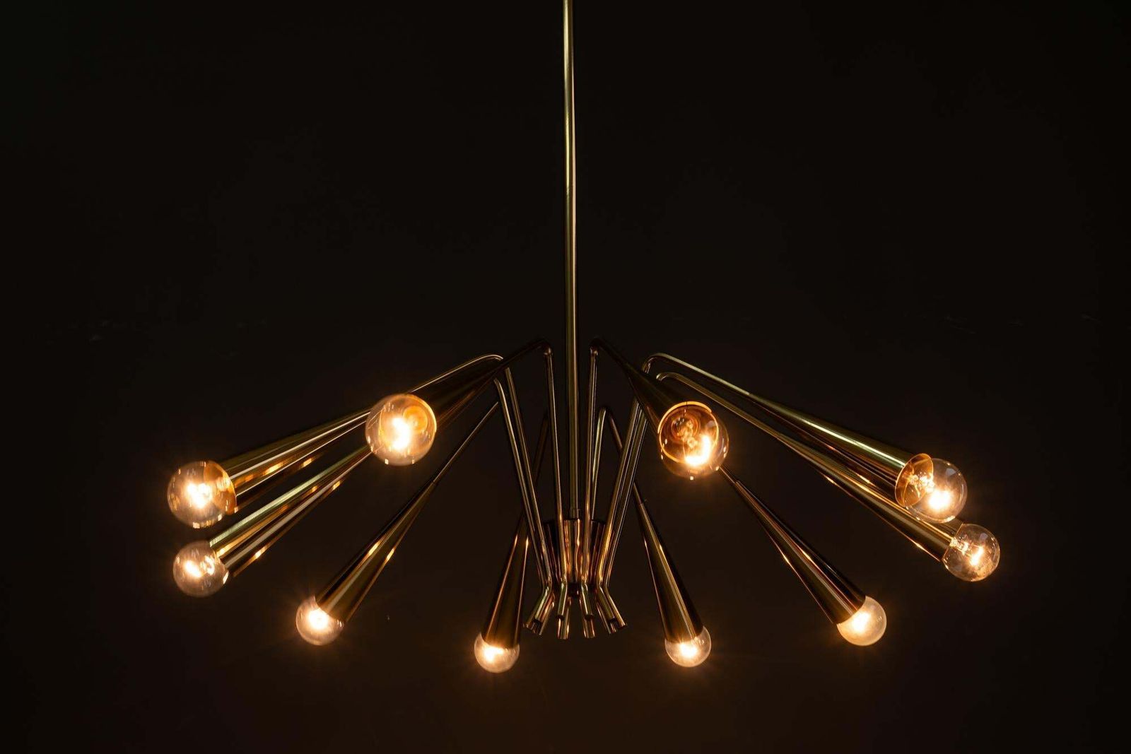 photo buy 10 Arm Rupert Nikoll Chandelier Around 1960s