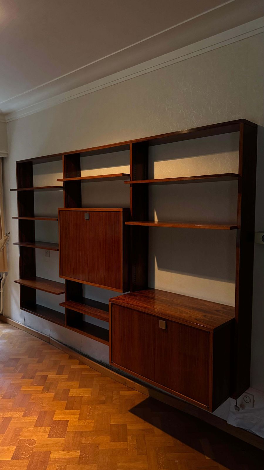 Wall Unit, Book Shelve Designed By Alfred Hendrickx For Belform, Belgium 1960s photo vinterior