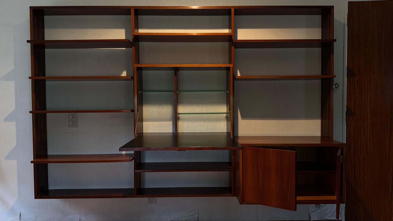 photo vinterior Wall Unit, Book Shelve Designed By Alfred Hendrickx For Belform, Belgium 1960s