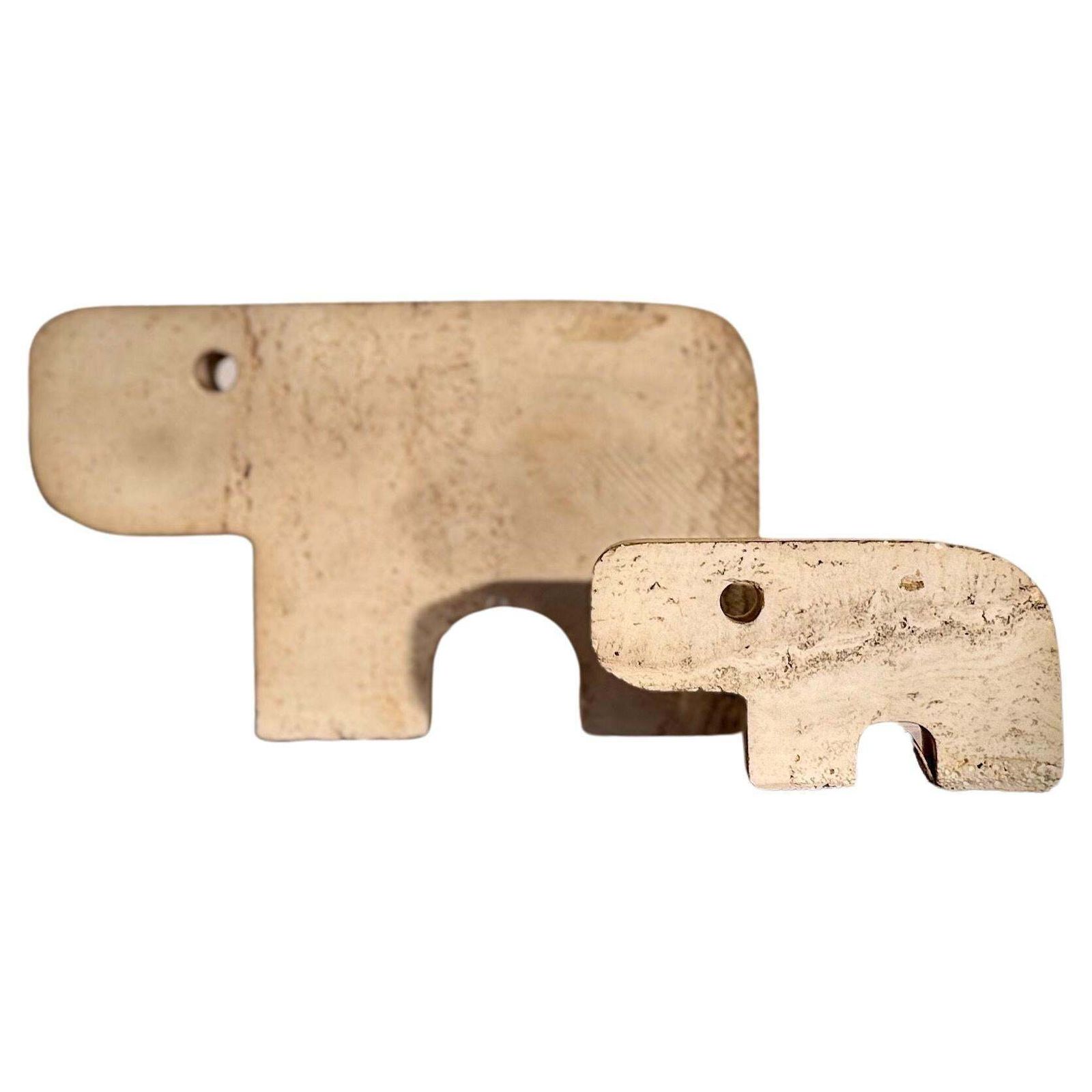 Minimalist Animale Stone Sculpture Designed By Fratelli Manelli, 1970s