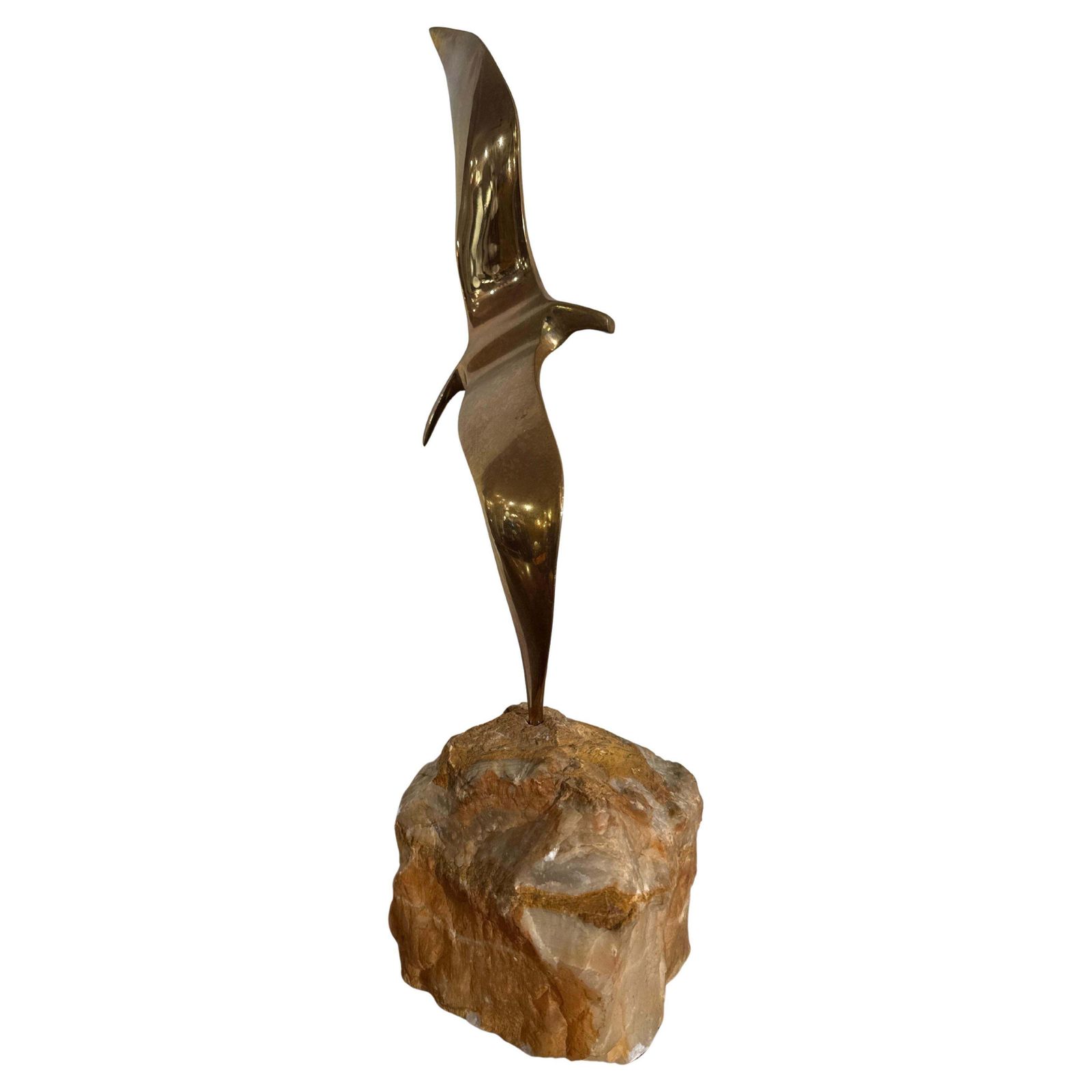 Flying Bird Sculpture By Curtis Jeré, 1970s photo furniture
