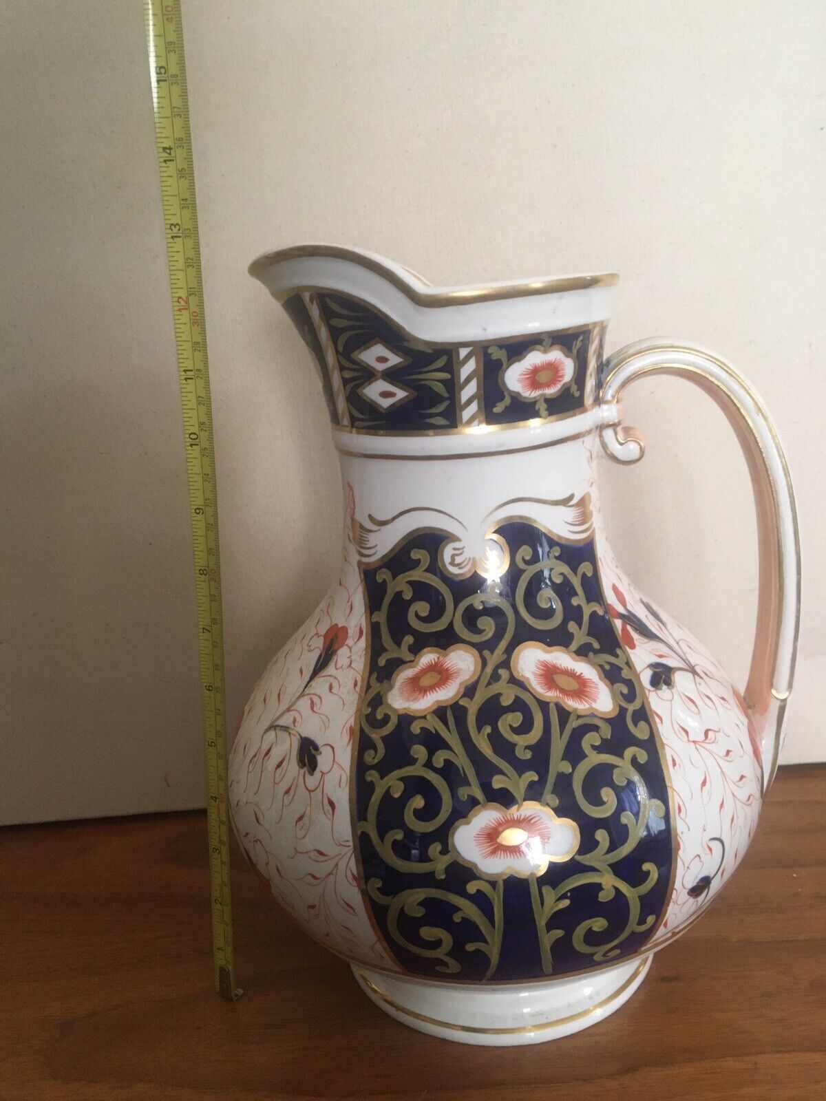photo furniture Large Victorian Longford  Imari Jug/Vase Antique Bulbous Handled Vase