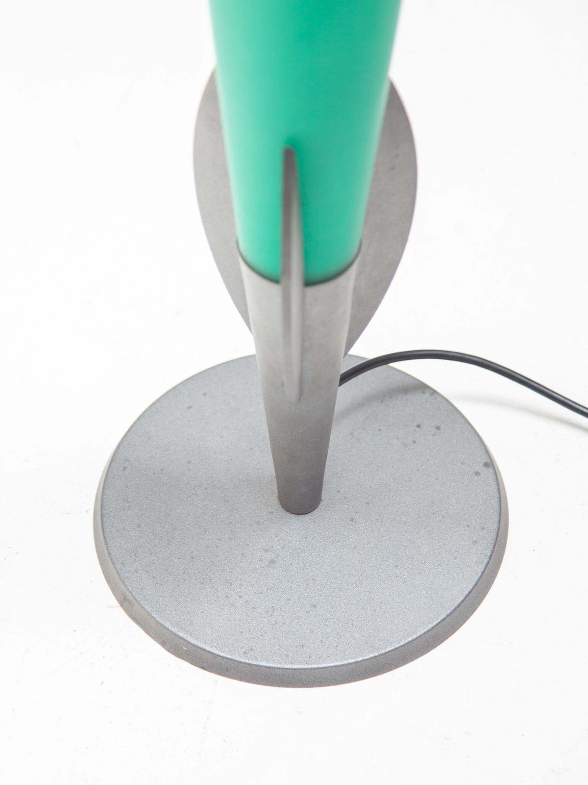 Lighting Murano Glass Green Table Lamp Designed By Vetri Vintage 1980s Murano photo