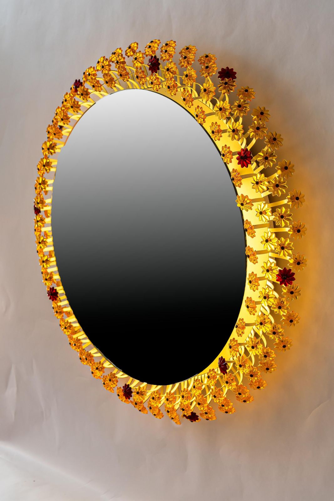 photo vintage Viennese Backlight Wall Mirror By Emil Stejnar For Rupert Nikoll, 1950s