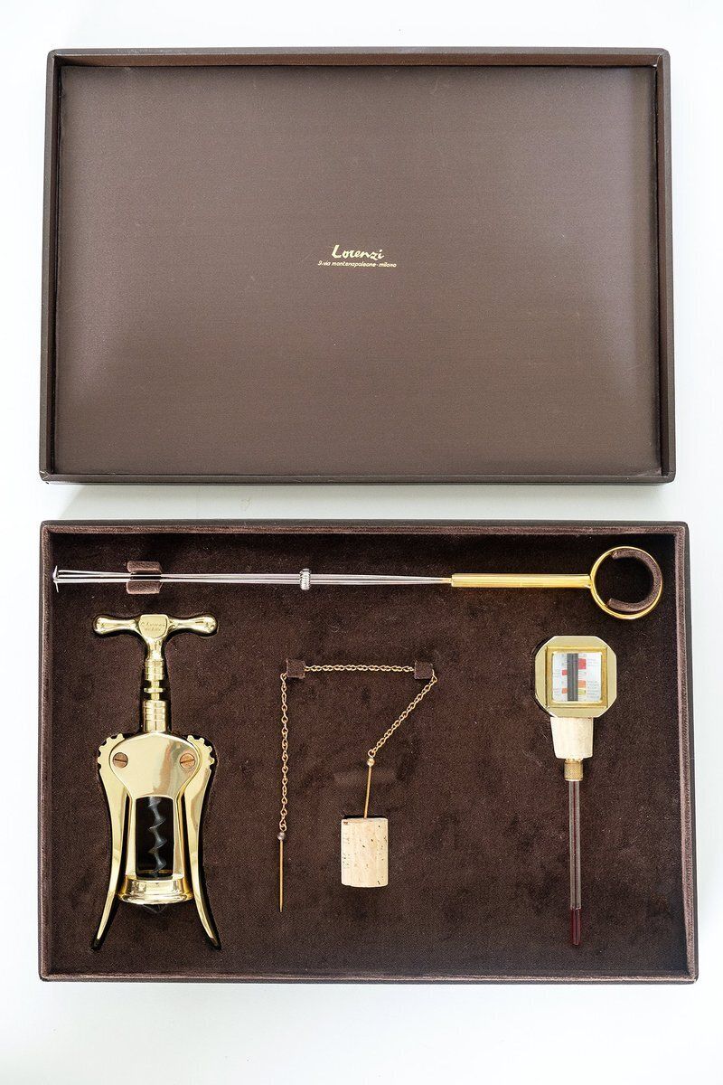 Sommelier Wine Set By Lorenzi Via Montenapoleone, Milan, Italy, 2010s, Set Of 4