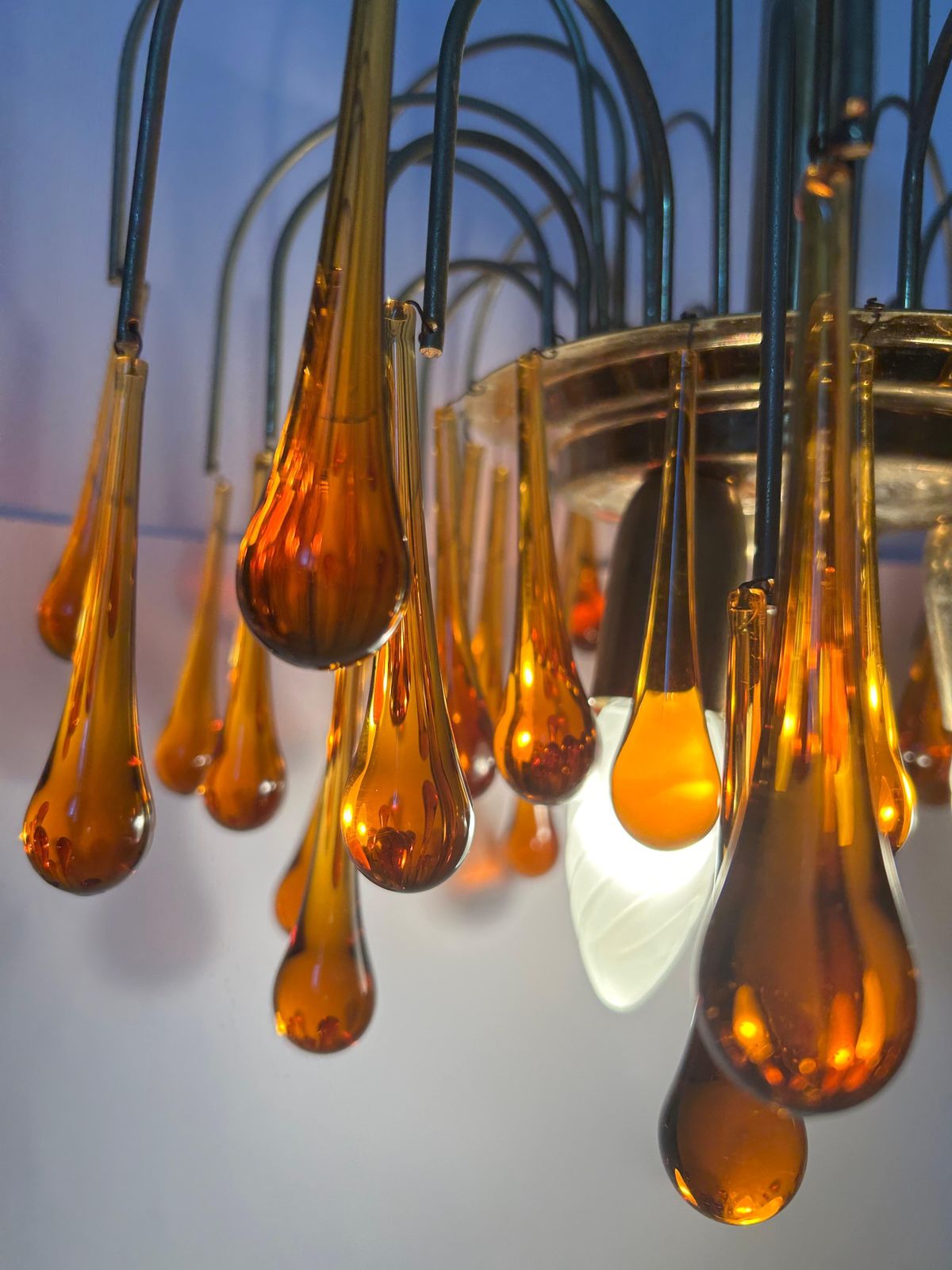 photo vinterior Golden Sunset, Magnificent Murano Chandelier, 1980's