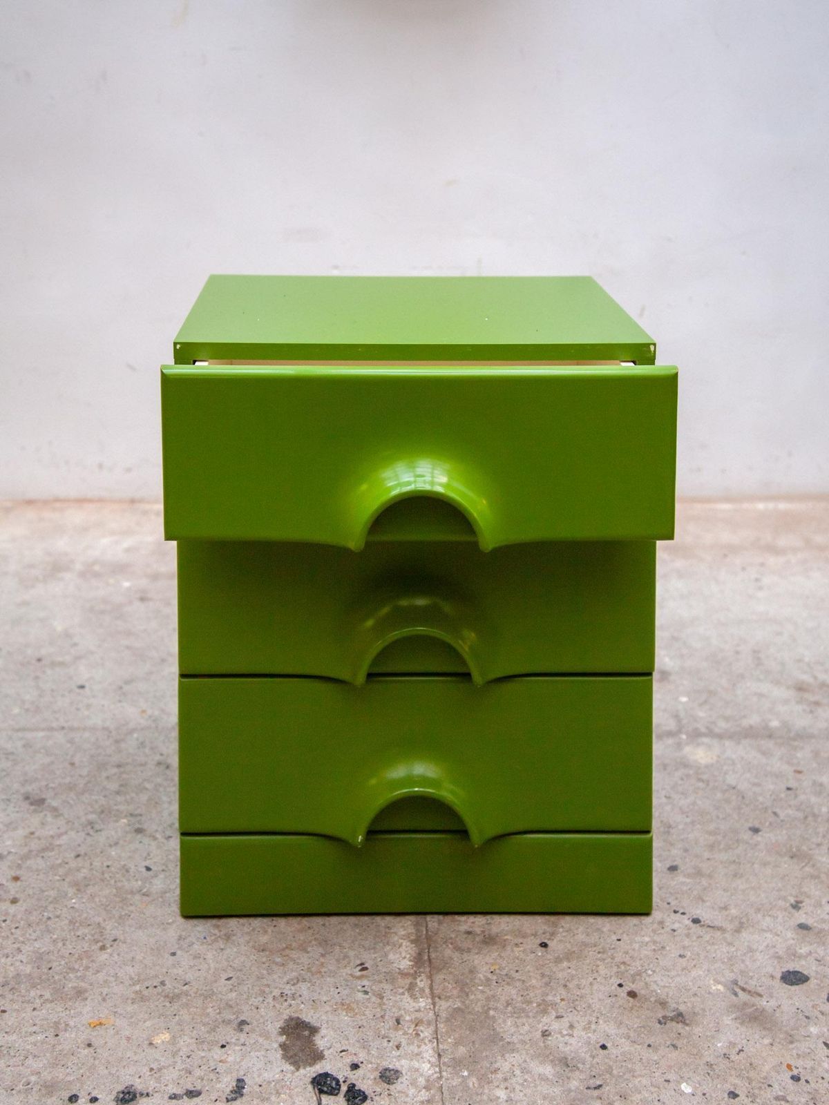 Space Age Green "Quadro" Chest Of Drawers By Jurgen Lange For Schönbuch, 1970s photo Furniture