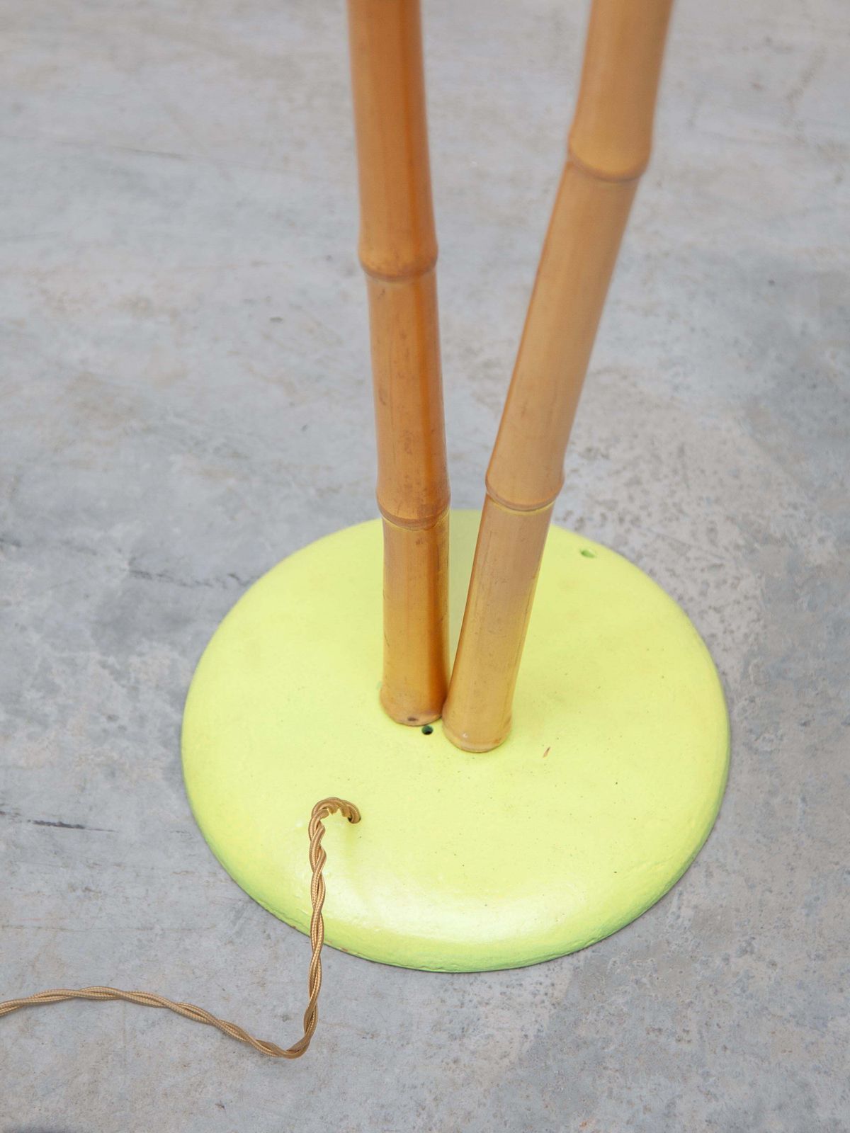 A 1950's French Bamboo Floor Lamp photo buy