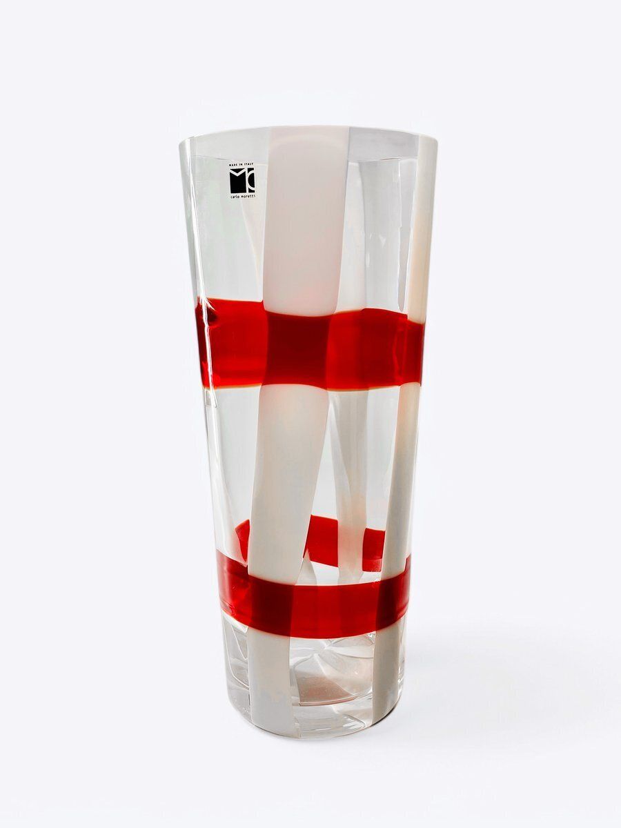 Troncoronco Vase In Murano Glass By Carlo Moretti, 1990s photo furniture