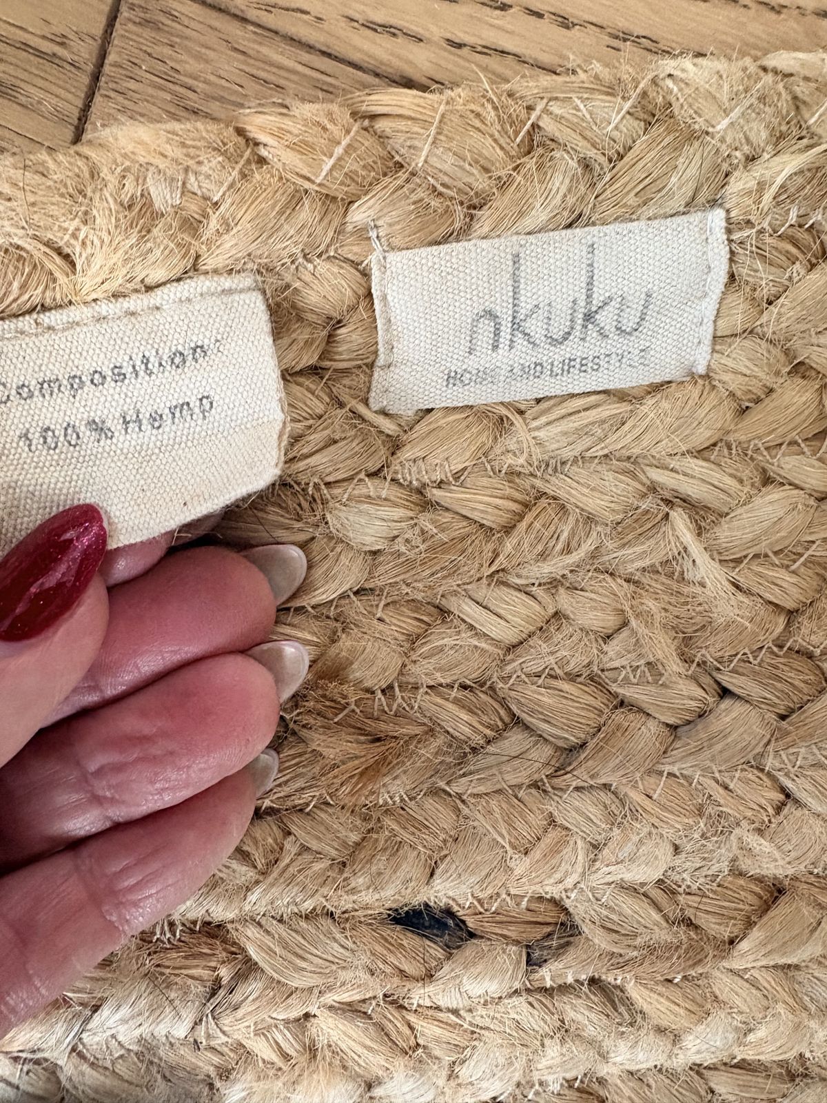 Braded Hemp Rug photo furniture