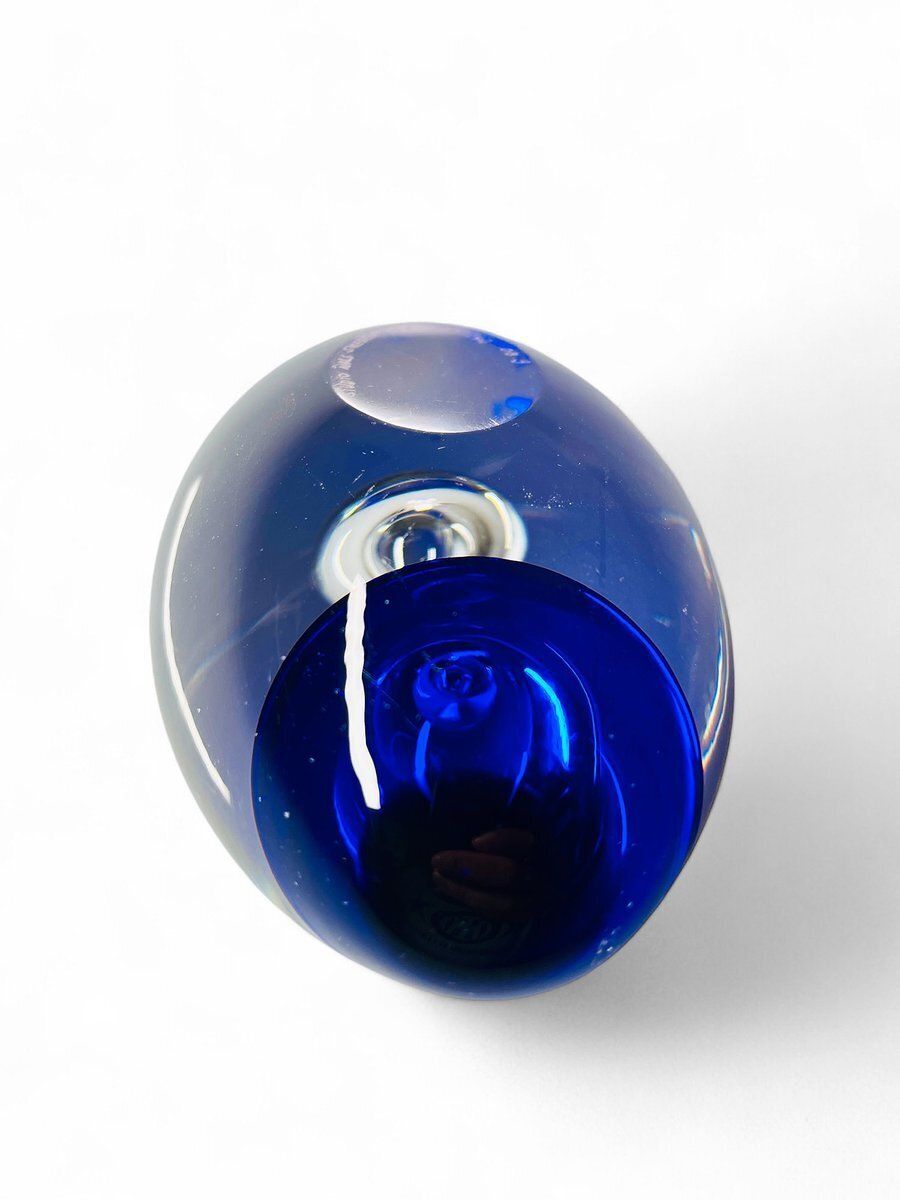 Glass Paperweight From Studio åhus, Sweden, 1993 photo Home Decor