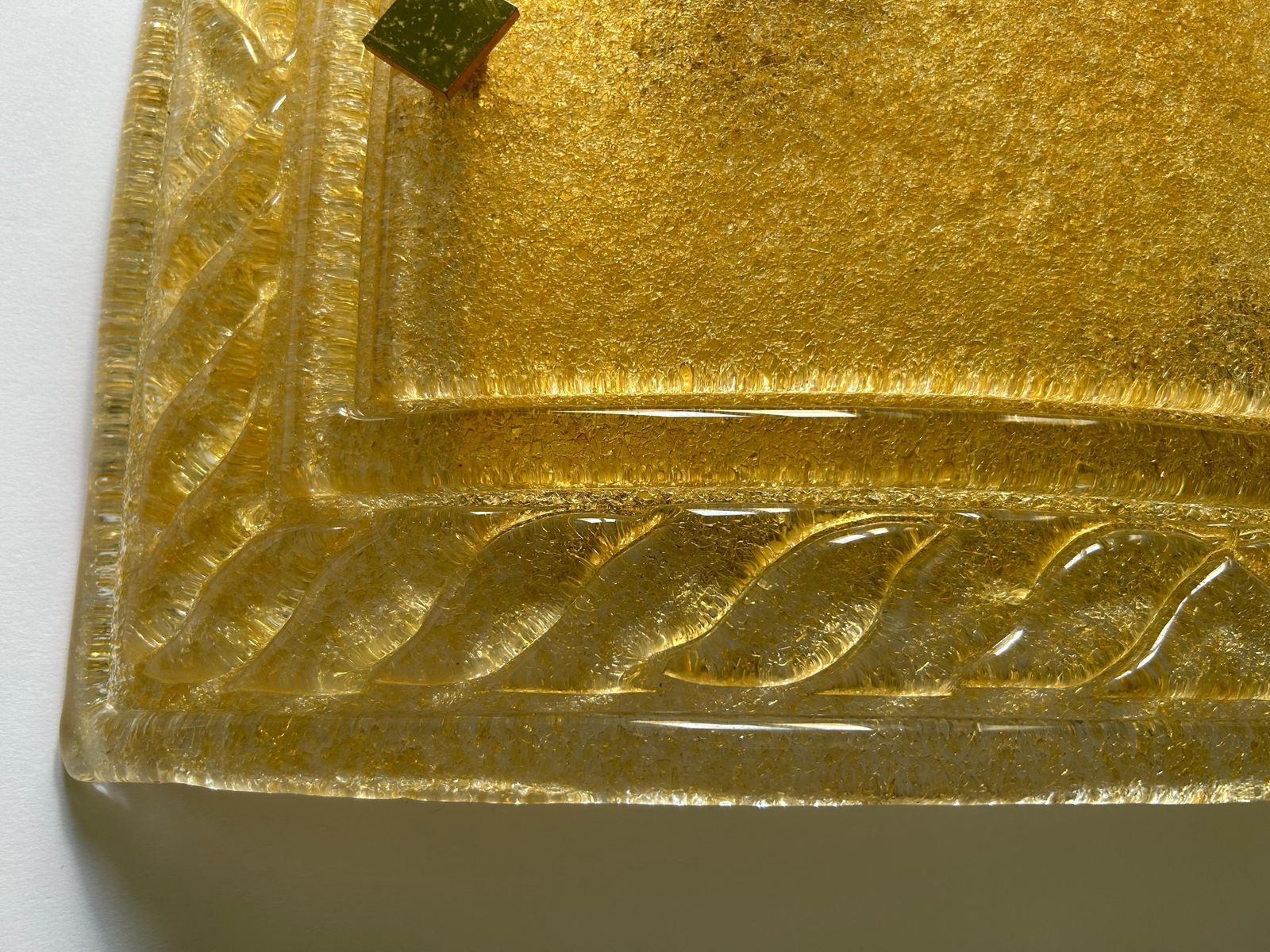 Gold Sparkle In The Night, Pair Of Marvelous Murano Wall Lights, 1990's photo buy