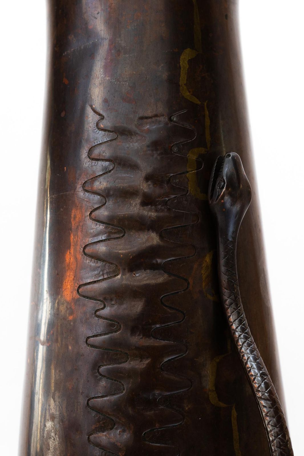 Big Jugendstil Copper Chased And Hand Hammered Vase Vienna Around 1908 photo 949.0