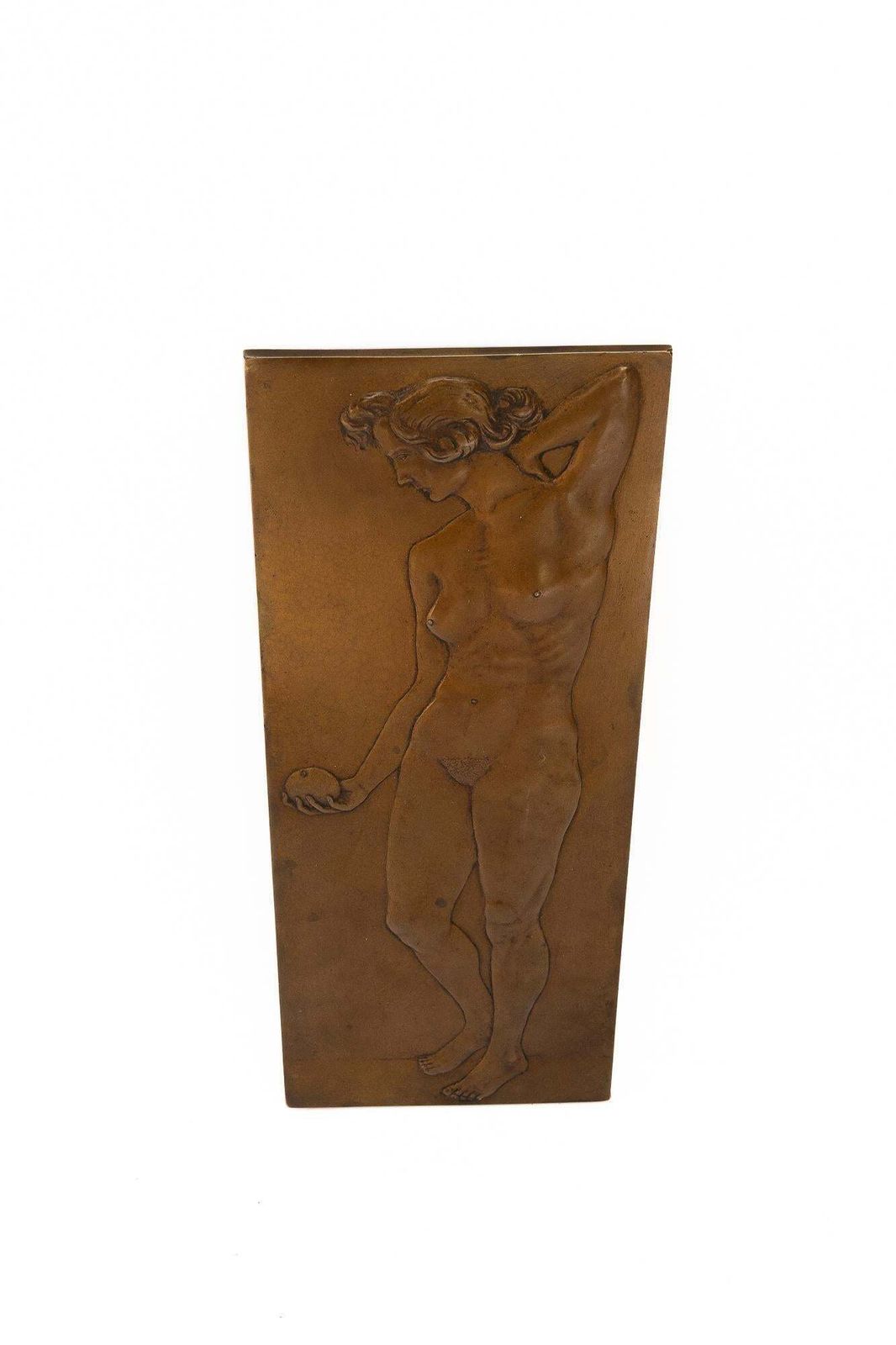Art Deco Bronze Relief With Nude Women Motiv Original Patina Around 1920 photo furniture