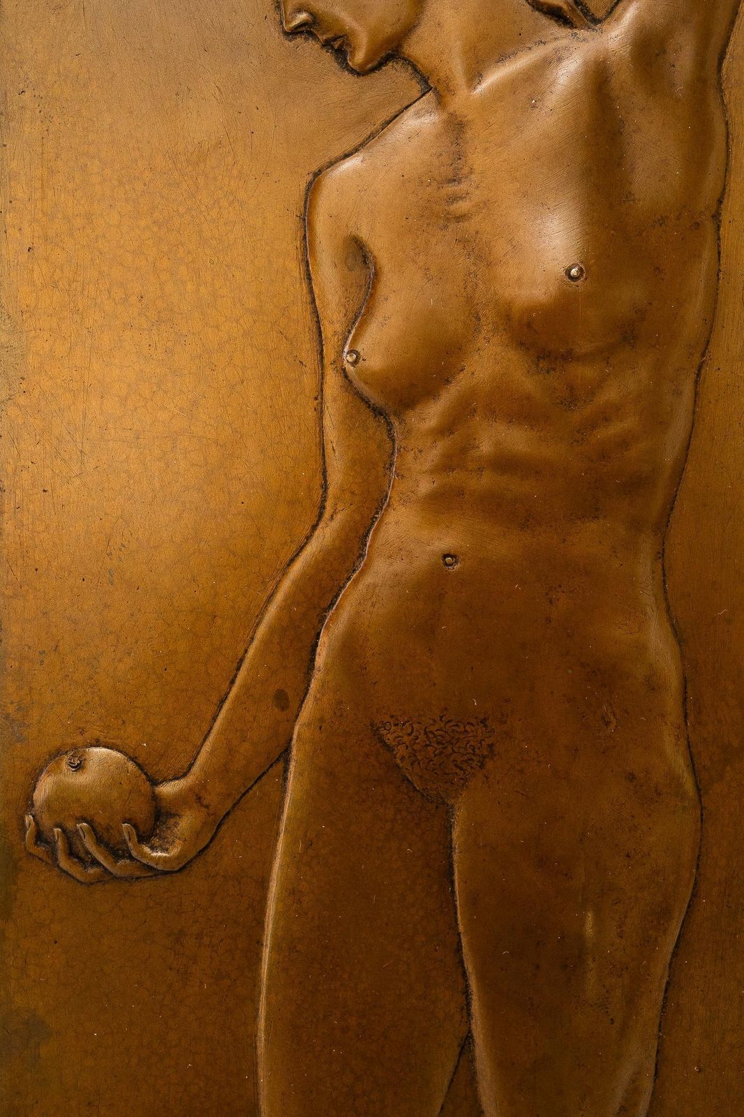 Art Deco Bronze Relief With Nude Women Motiv Original Patina Around 1920 photo buy