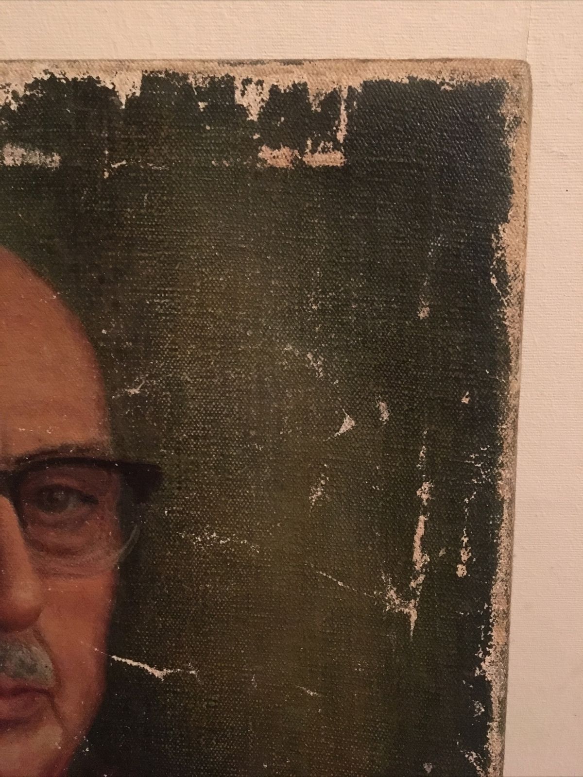 Vintage Oil Painting 1963 Portrait Signed Canvas Original photo 79.0